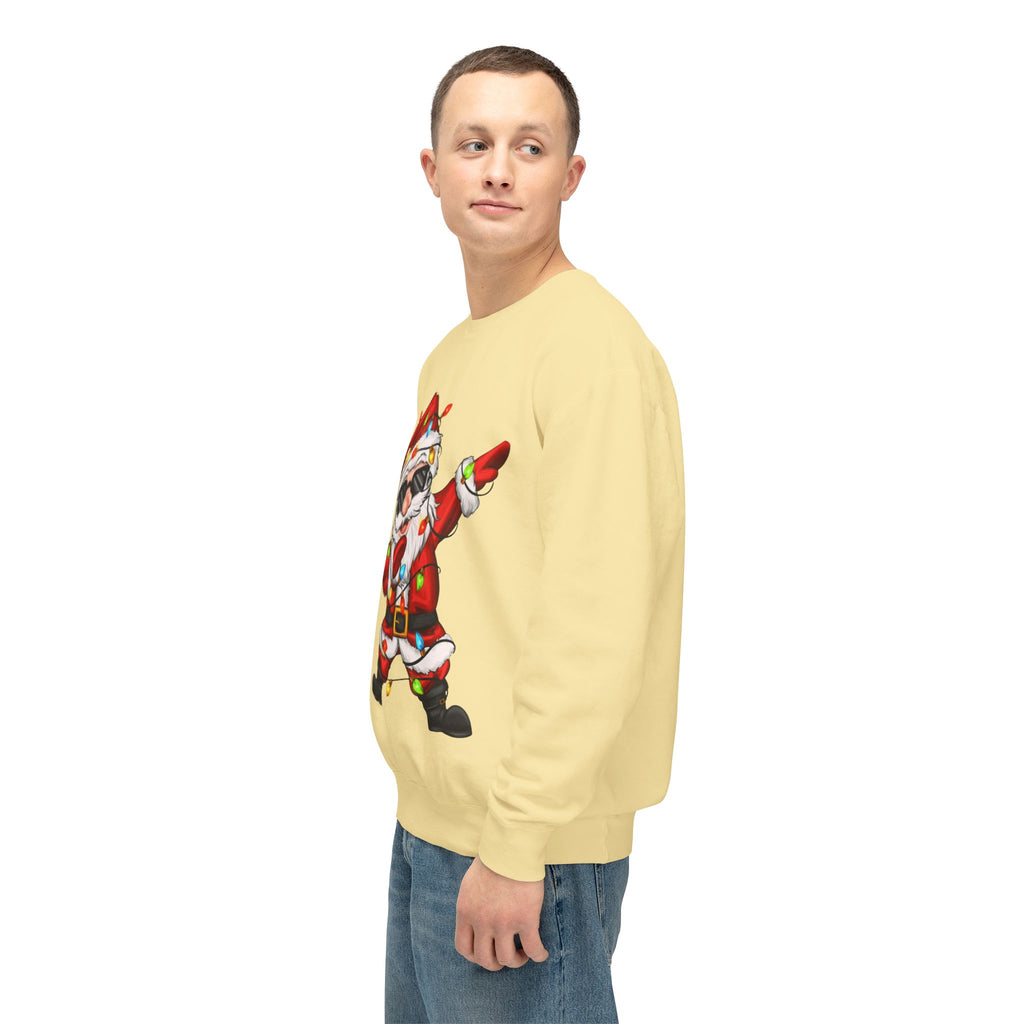 Funny Christmas tee Dabbing Santa Crewneck Sweatshirt  Funny Christmas Holiday Pullover