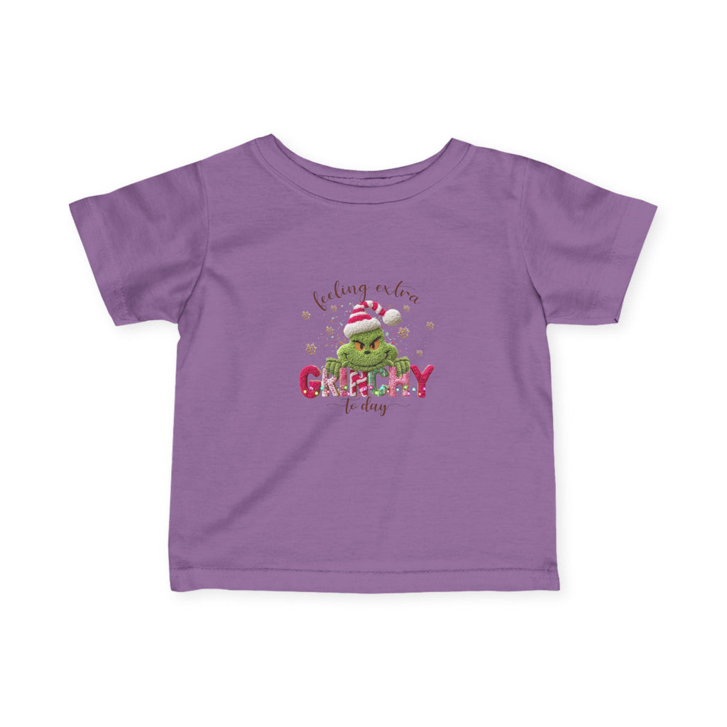 Infant Tee - "Feeling a Little Grinchy Today" Cute Baby Christmas Shirt
