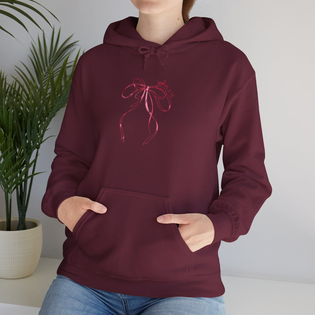 You Are So Loved Hoodie Heart Full” Heart Ribbon Comfort Sweatshirt