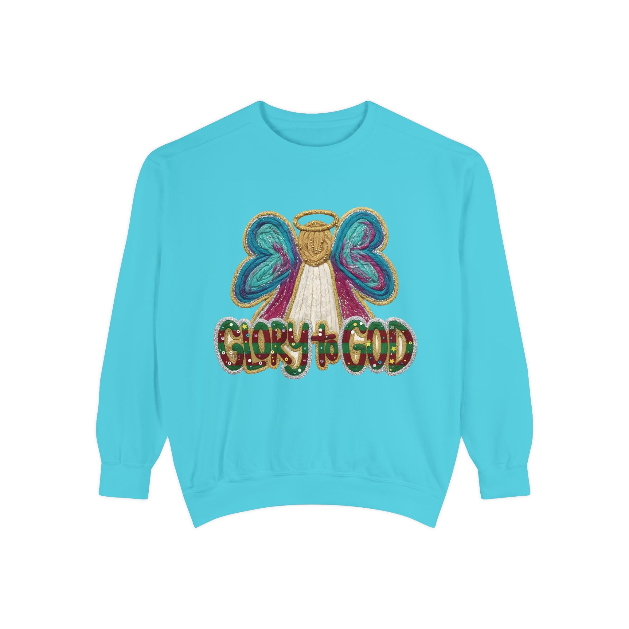 Glory to God Angel Sweatshirt Christmas Holiday Collection  Festive T-Shirt & Sweater