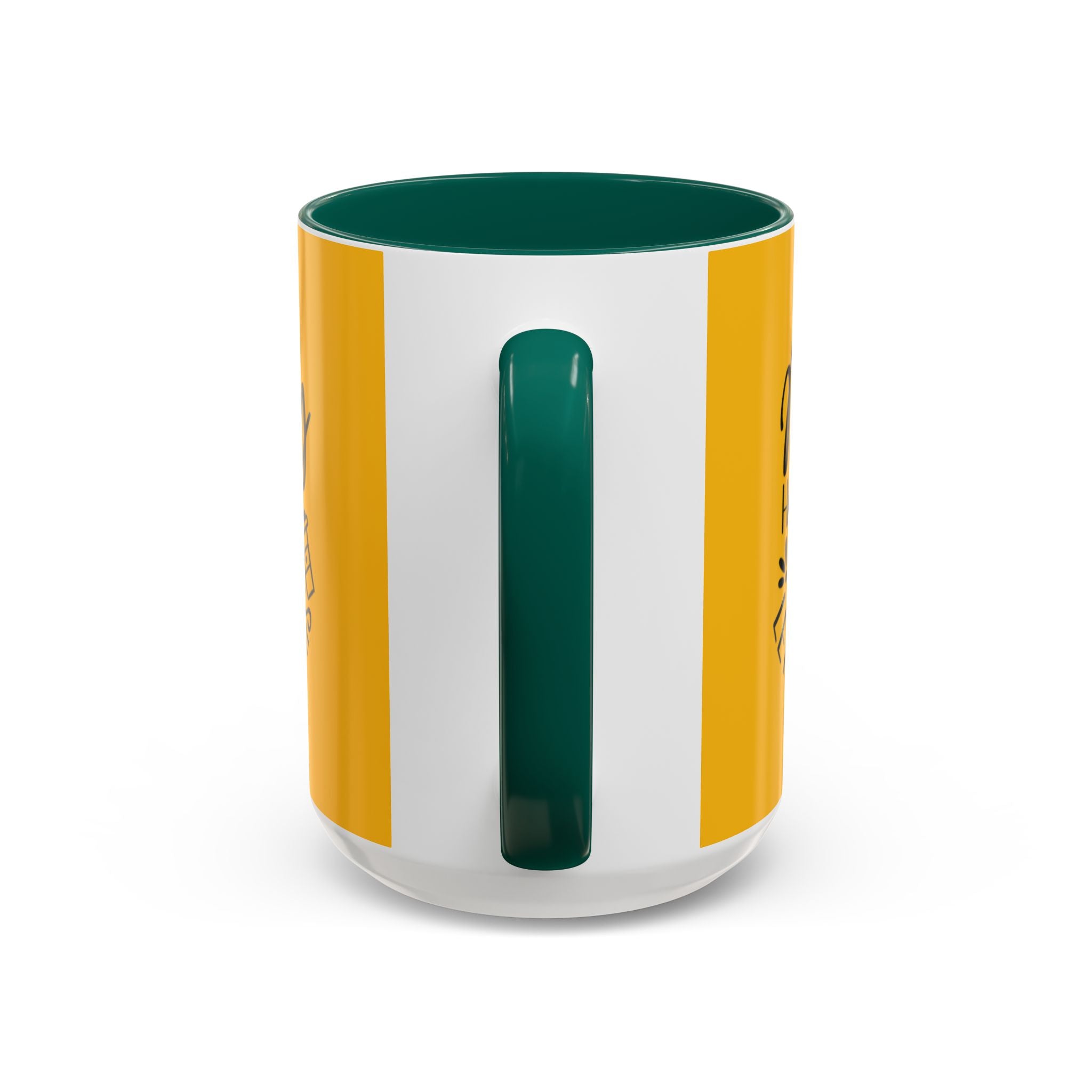 Holiday Coffee Cups with Festive Quotes & Designs Messy Hair Coffee Mug - Fun Yellow Ceramic Cup for Coffee Lovers