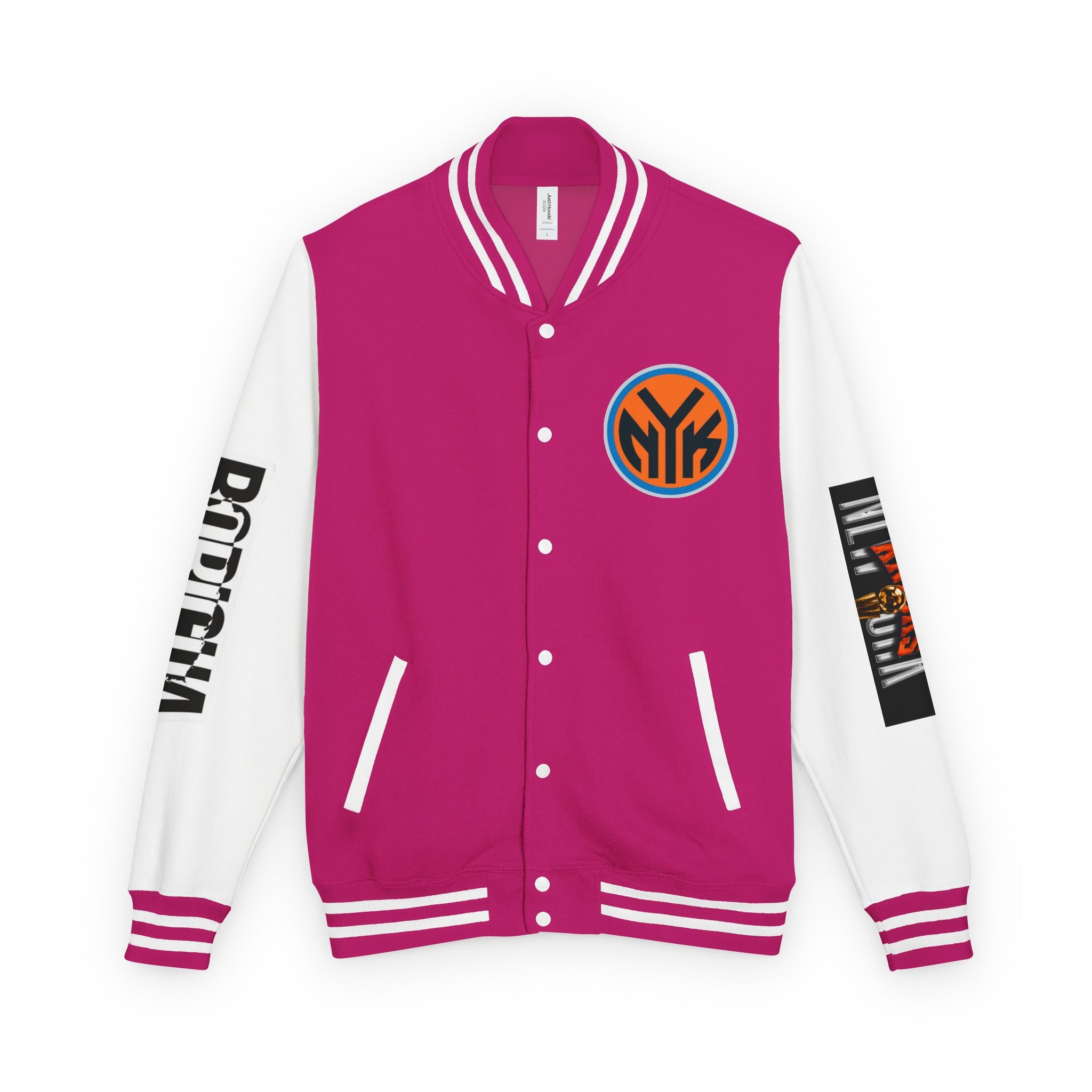Basketball-Inspired Letterman Jacket — Men's Retro Varsity Sports Jacket Jose AlvarTribute Varsity Jacket