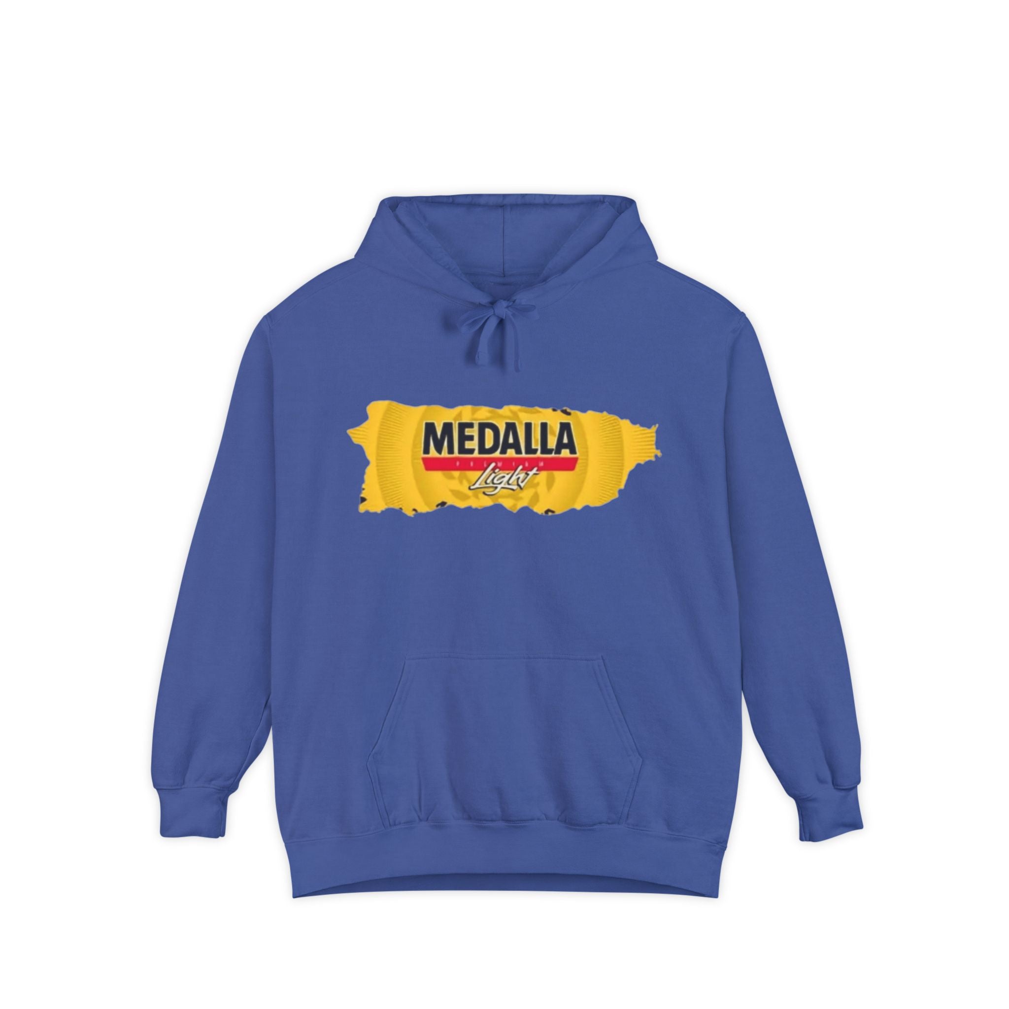 Medalla Light Logo Hoodie Vintage Beer Brand Pullover Puerto Rico Navidade