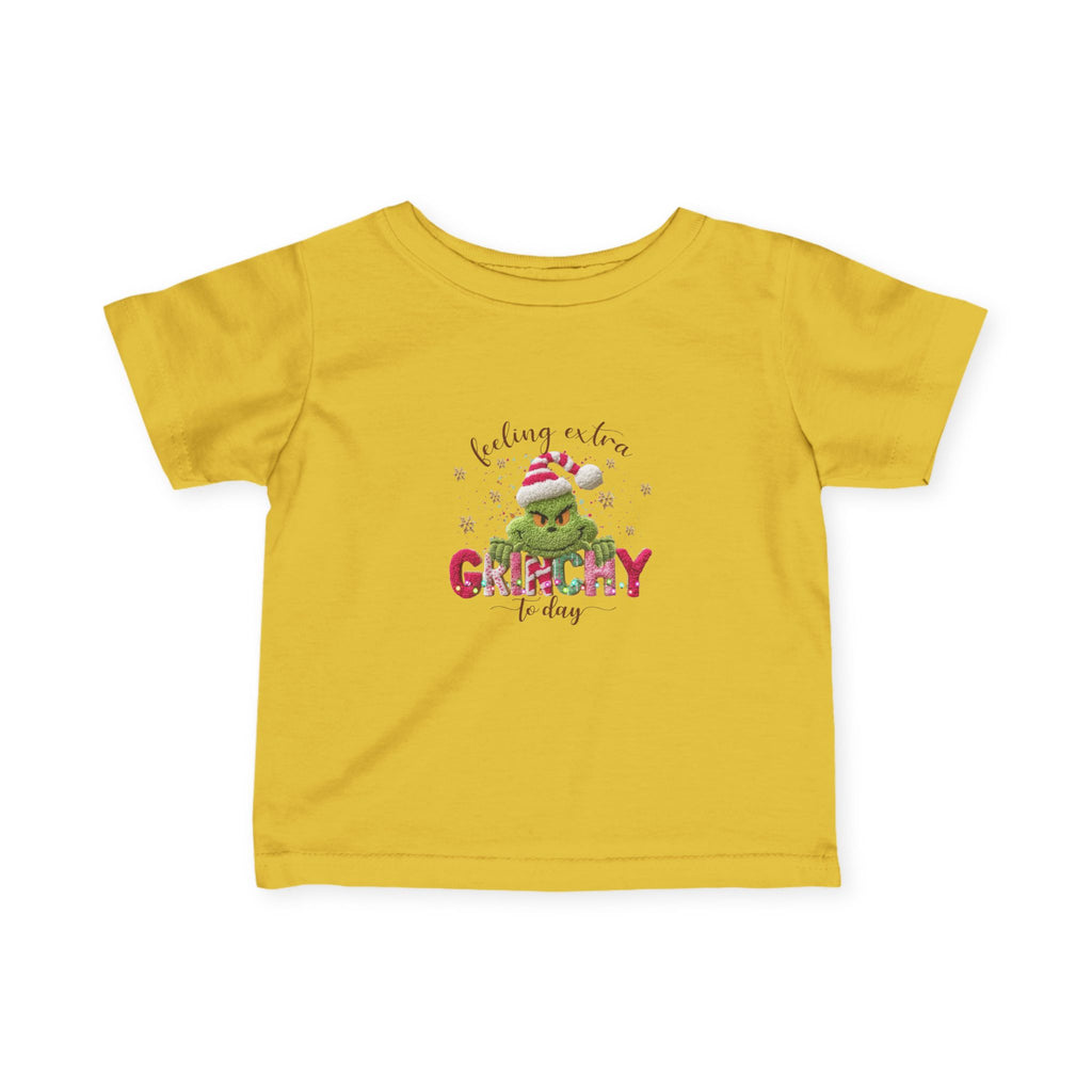 Infant Tee - "Feeling a Little Grinchy Today" Cute Baby Christmas Shirt