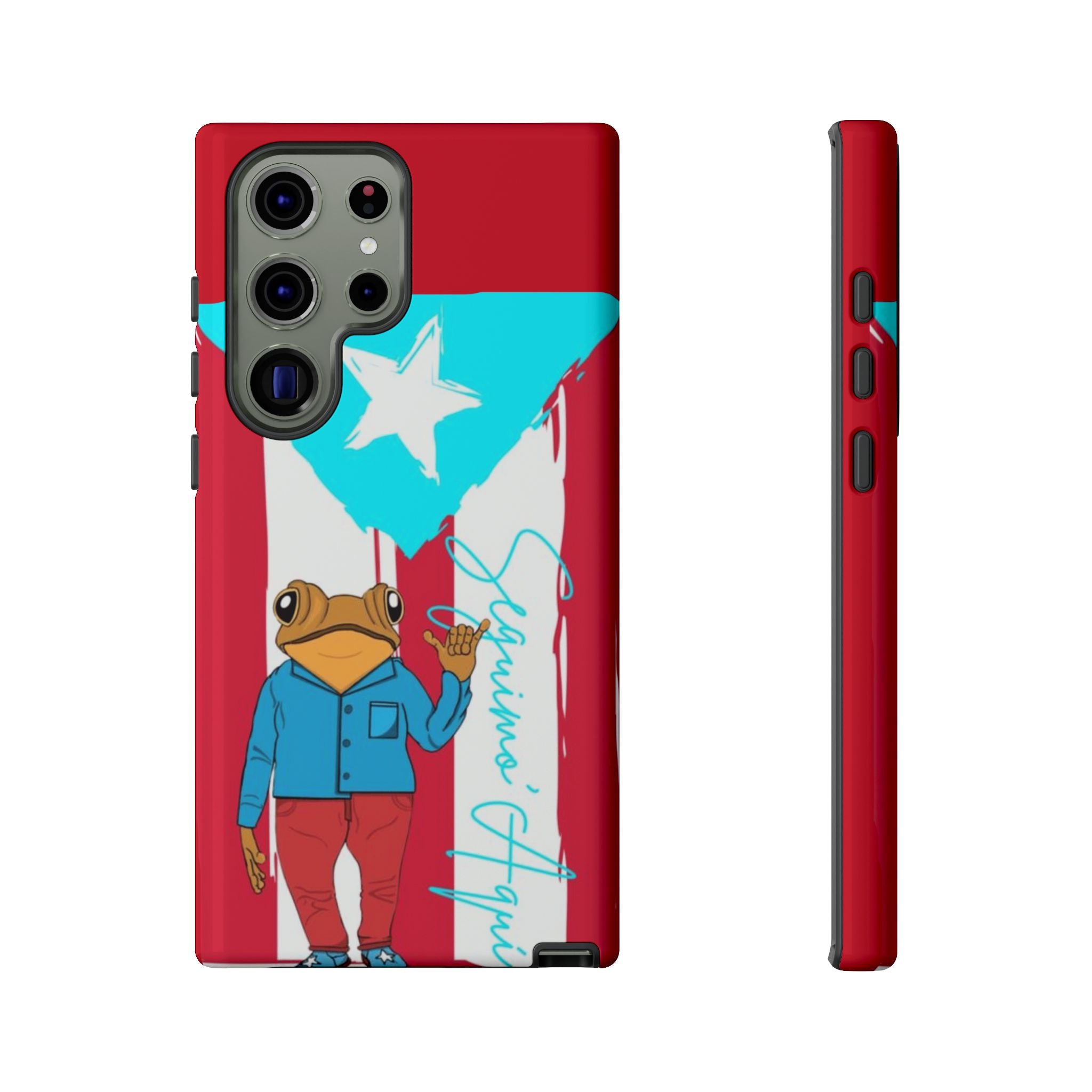 Puerto Rican Flag Frog Design ("Señorita Hops")Phone Case Isla del Encanto Phone Case – Puerto Rican Style