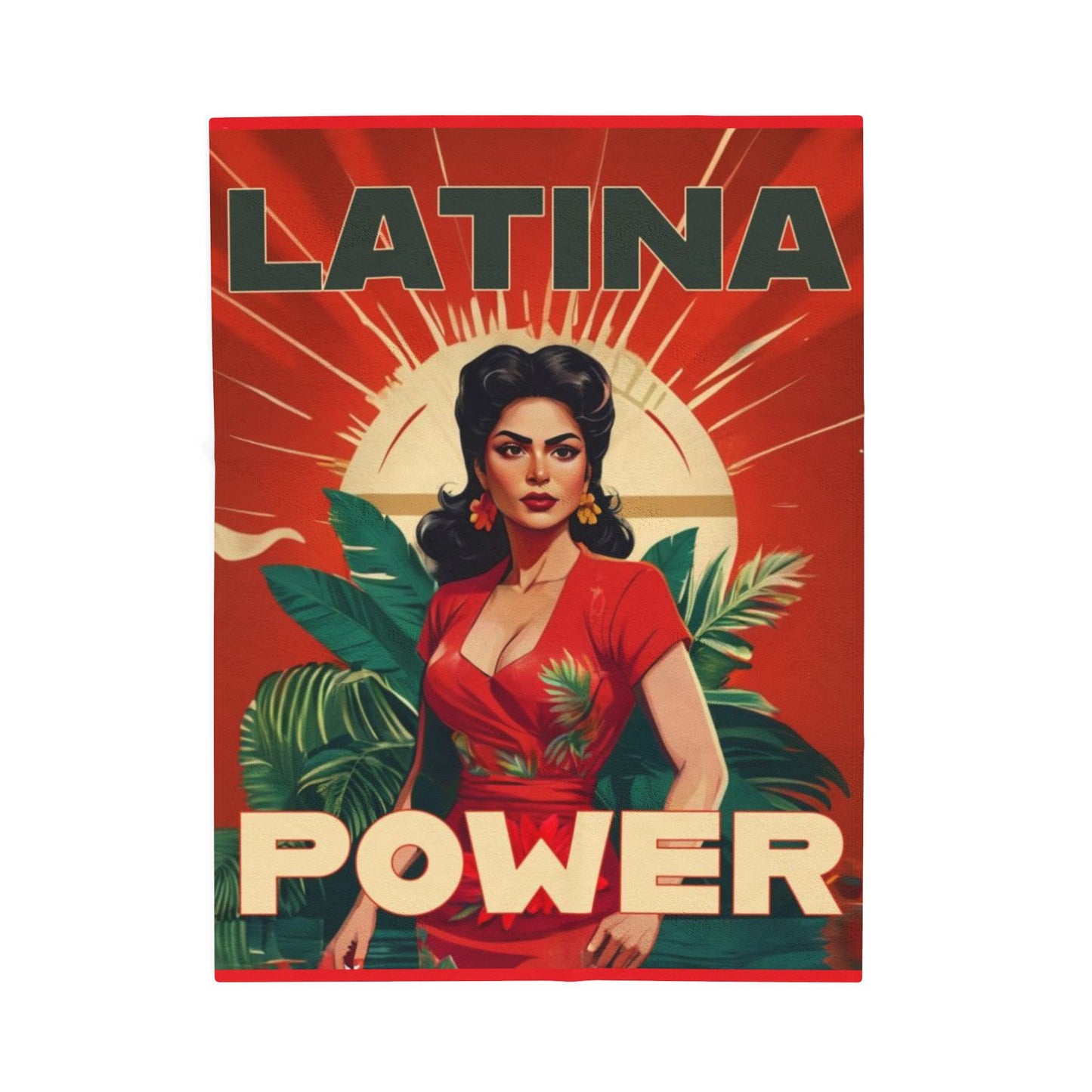 United We Are Stronger” Blanket Latina Power Velveteen Plush Blanket, Cozy Throw for Home Decor, Gifts for Her, Cultural Celebration,