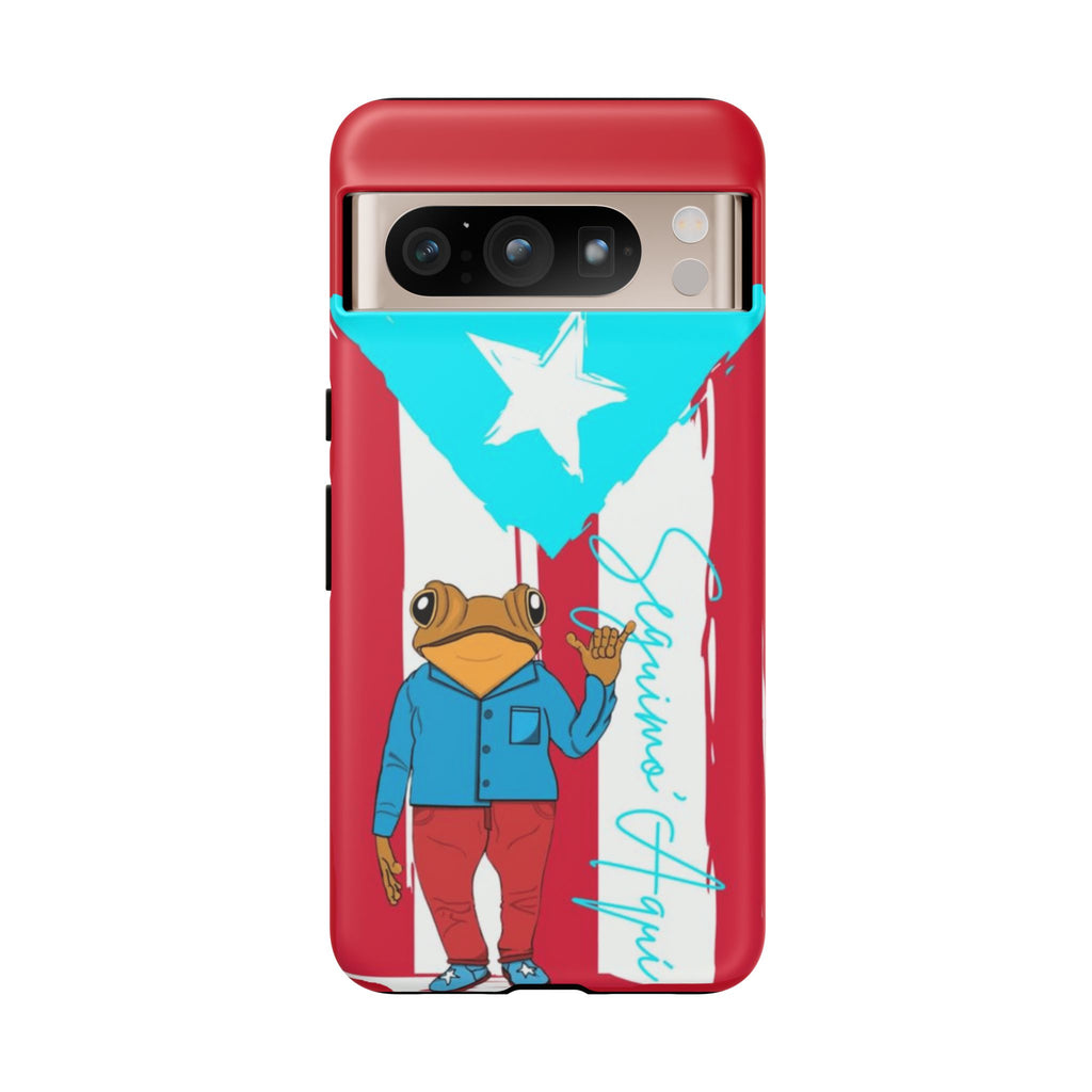 Puerto Rican Flag Frog Design ("Señorita Hops")Phone Case Isla del Encanto Phone Case – Puerto Rican Style