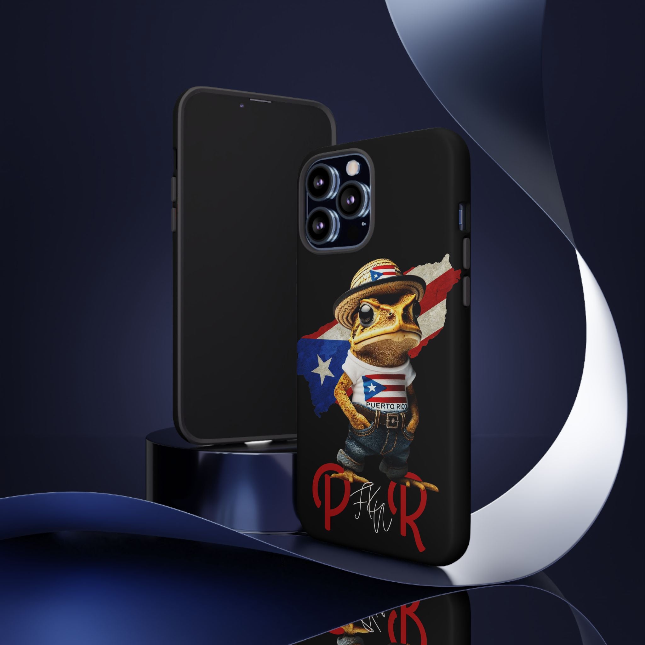 Puerto Rican Frog Tough Phone Case  Puerto Rico Flag Patriotic Protective Case
