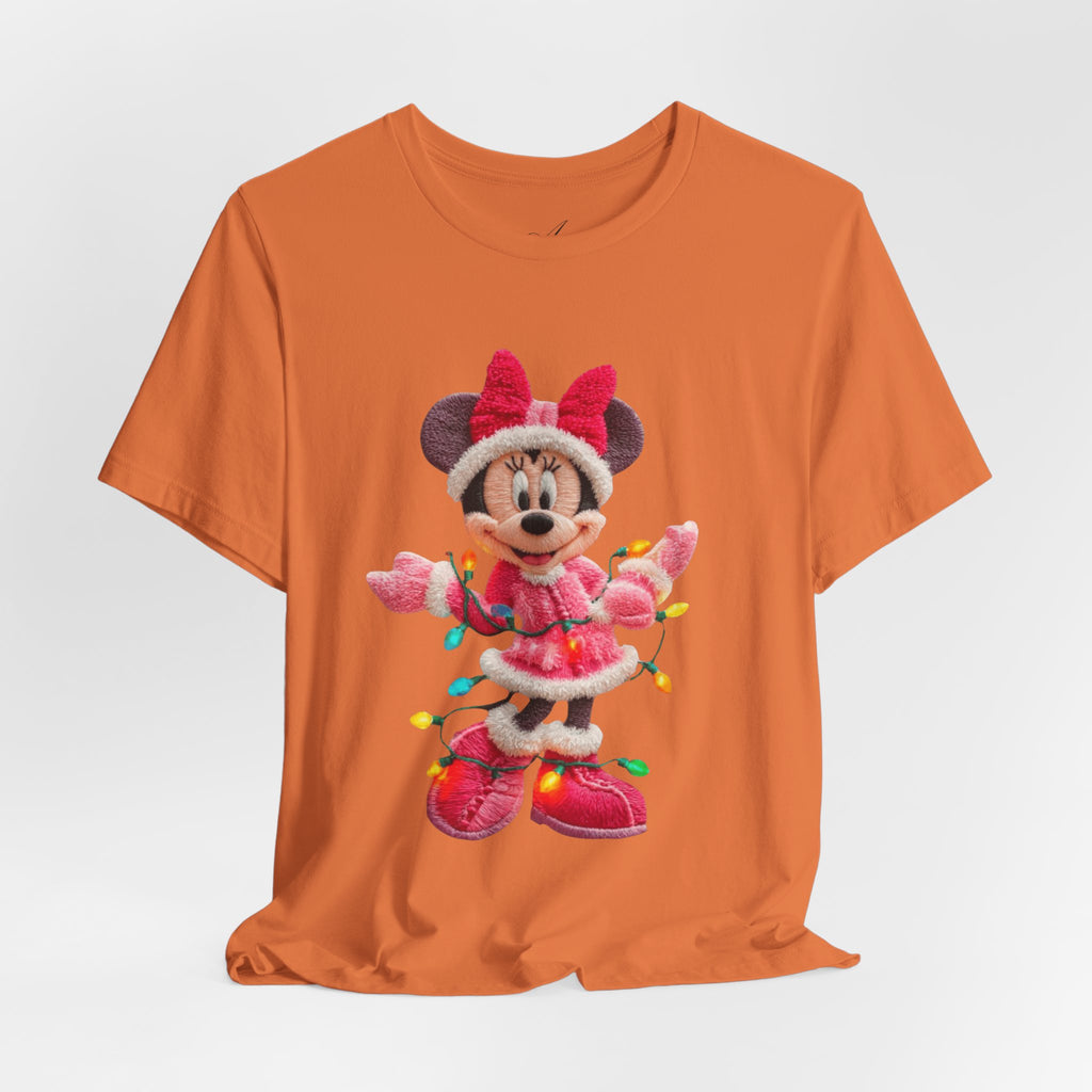 Minnie Mouse Holiday Lights T-Shirt Festive Holiday Designs