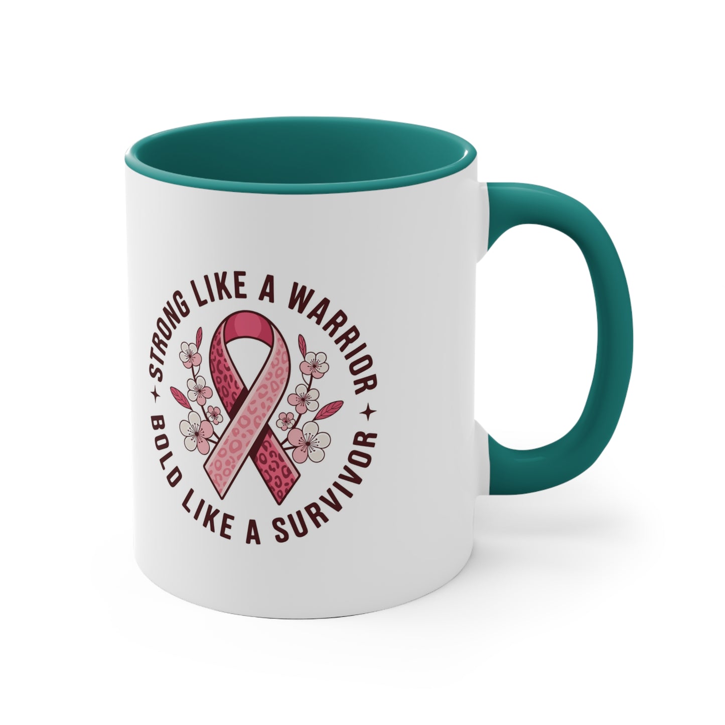 Empowering Survivor Mug - Strong Like a Warrior CancerSurvivor HopeMug
