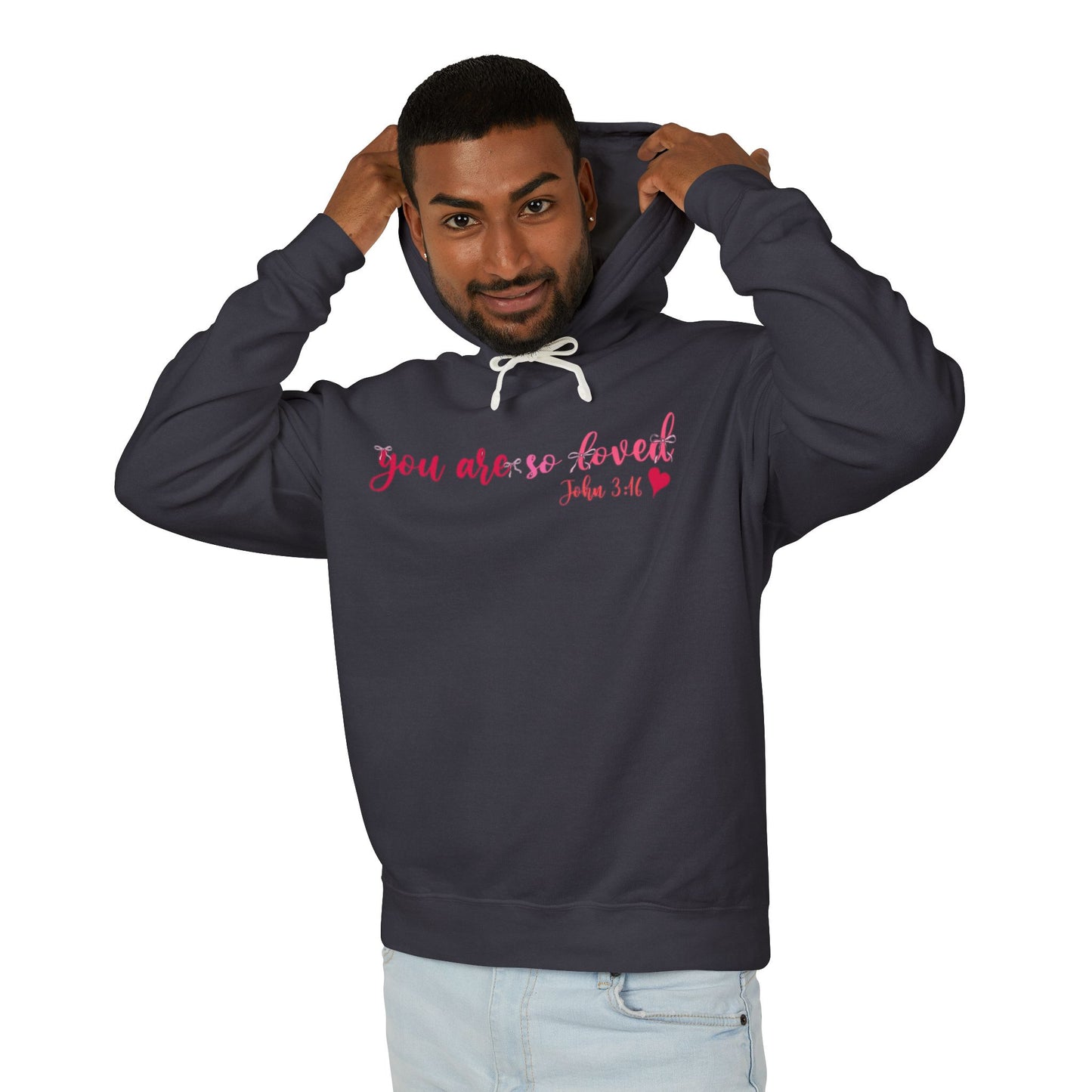 Mama Hoodie "You Are So Loved" — Christian Mama Lightweight Hooded Sweatshirt