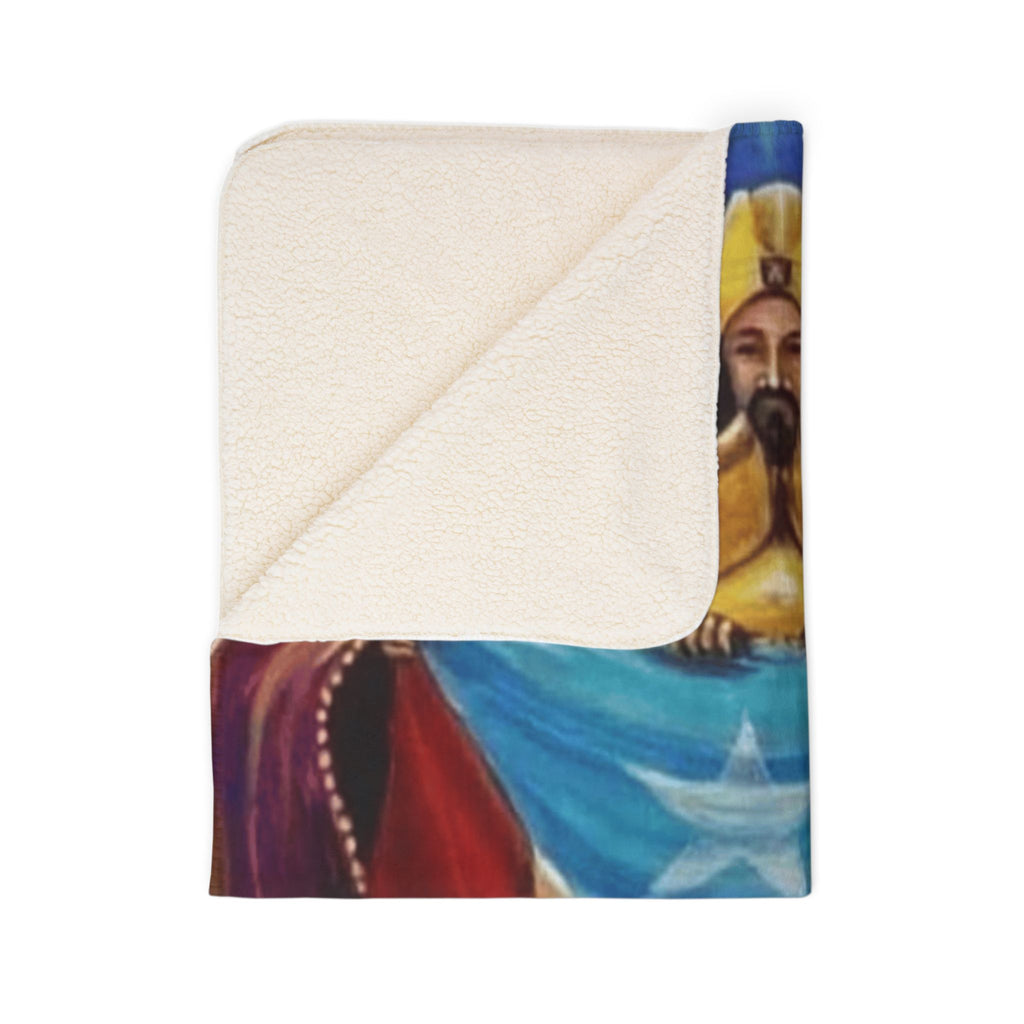 Puerto Rican Flag Three Kings Fleece Sherpa Blanket Colección Navidades Puerto Rico – Nueva Colección de Navidad!