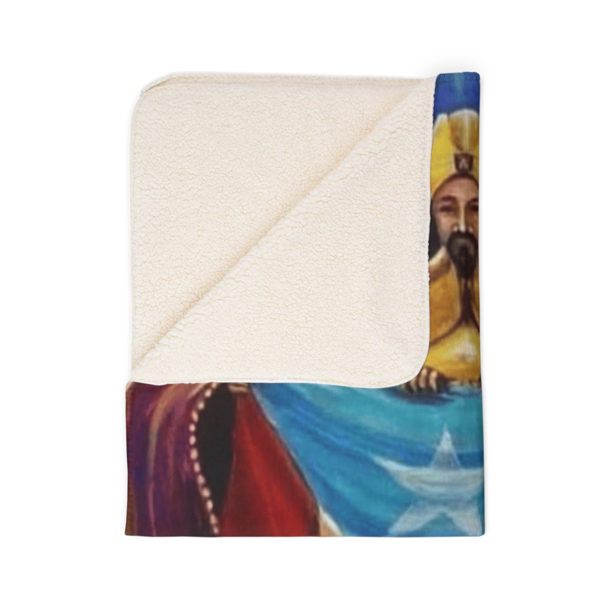 Puerto Rican Flag Three Kings Fleece Sherpa Blanket Colección Navidades Puerto Rico – Nueva Colección de Navidad!