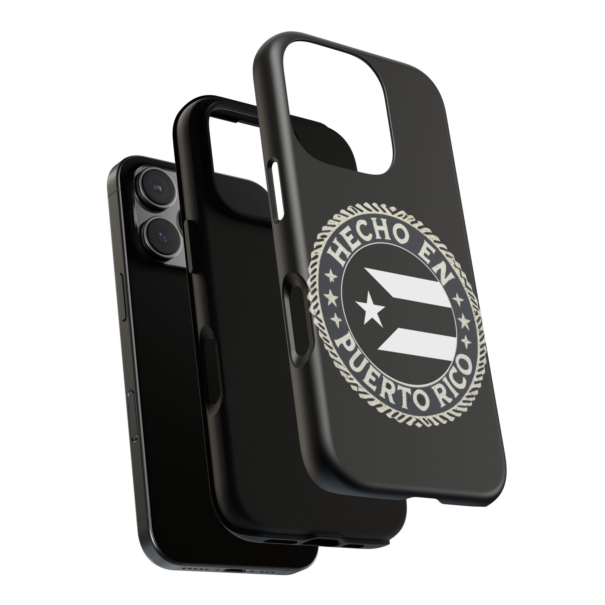 Hecho en Puerto Rico Phone Case  Puerto Rican Flag Emblem Tough Protective Cover