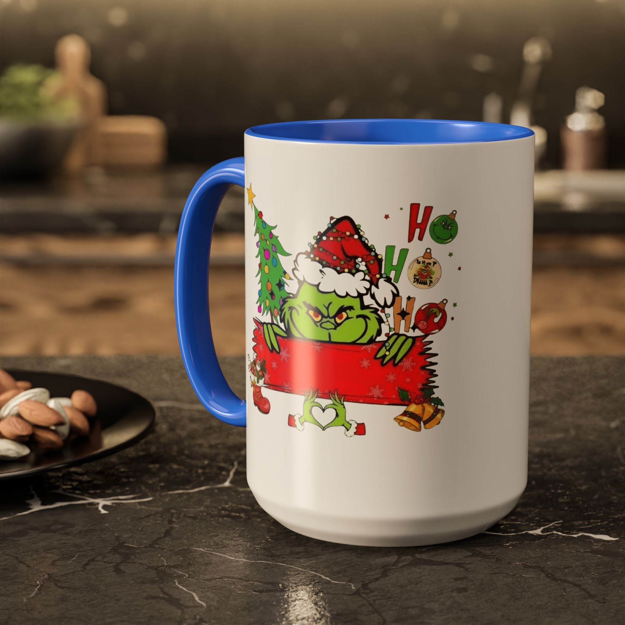 Christmas Grinch Mug (11oz & 15oz)  Funny Holiday Coffee Cup with Grinch Illustration Christmas Mugs Collection!