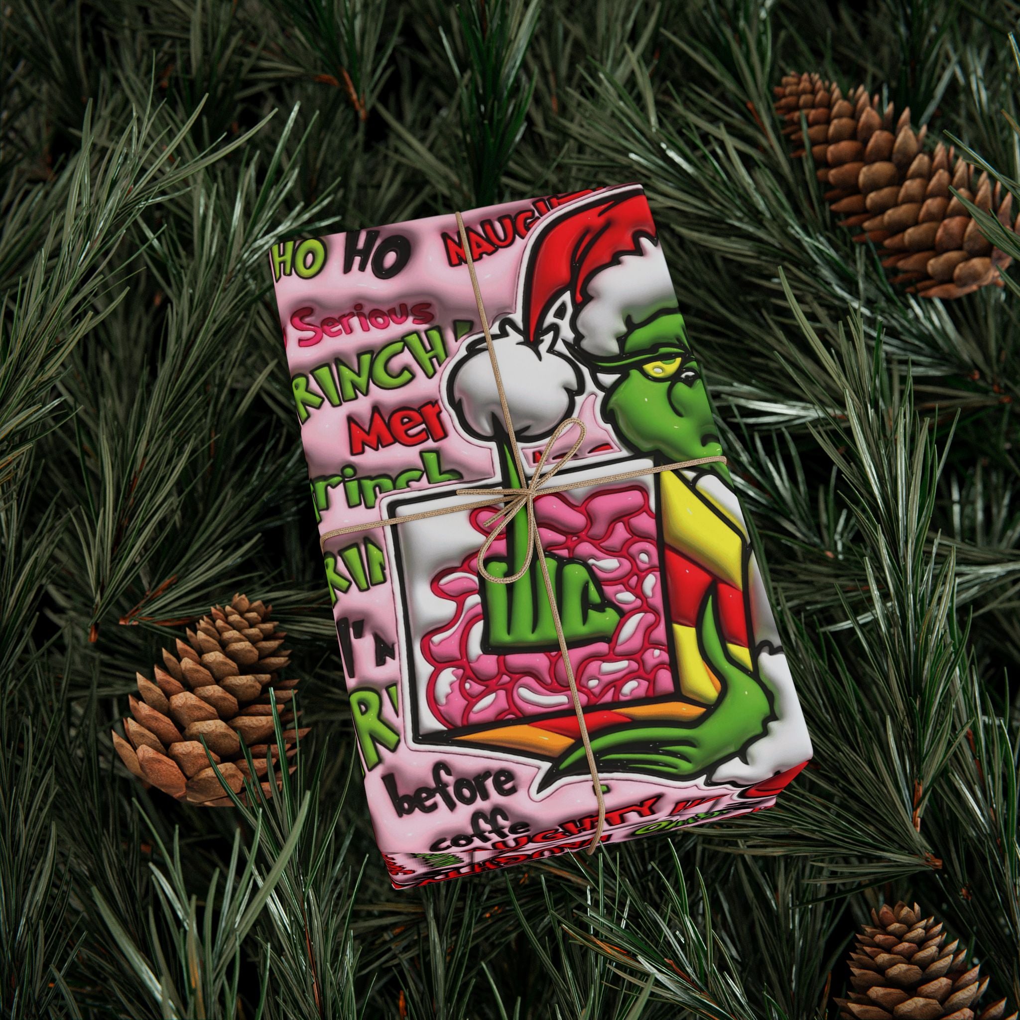 Festive Wrapping Paper – Whimsical Holiday Gift Wrap | Christmas Paper Roll | Fun & Unique Gift Packaging