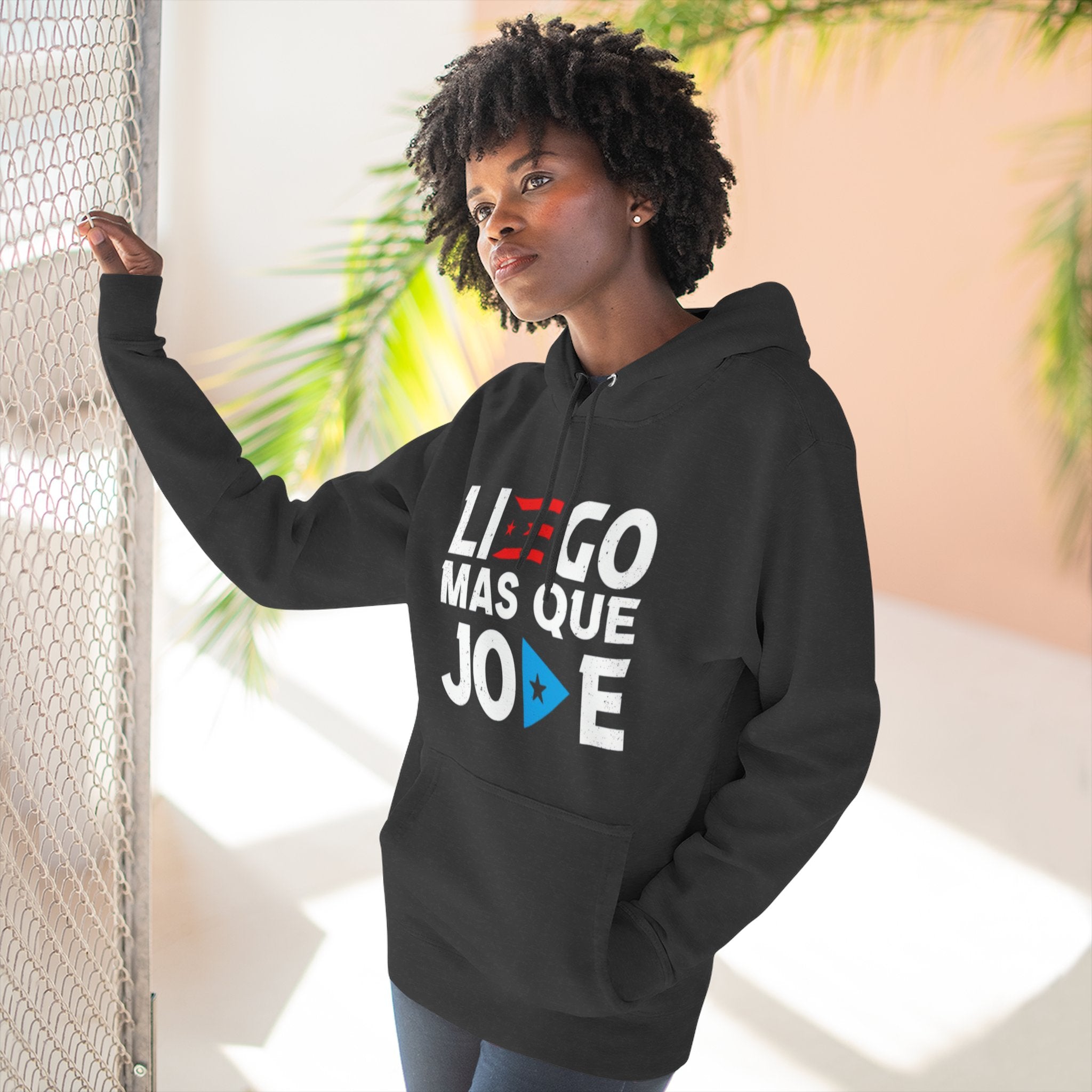 Puerto Rican culture & traditions Navidades Boricuas Collection fleece hoodie