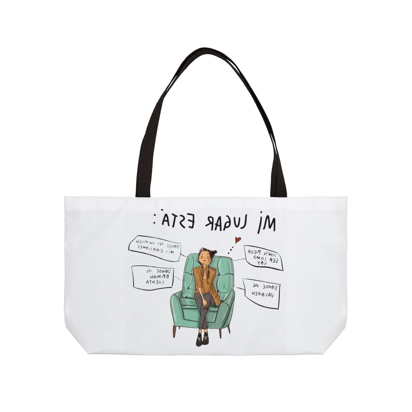 Lleva inspiración contigo a donde vayas Cozy Vibes Weekender Tote Bag | Perfect for Travel, Gifts, Beach Trips, or Everyday Use | Art-Inspired Carryall