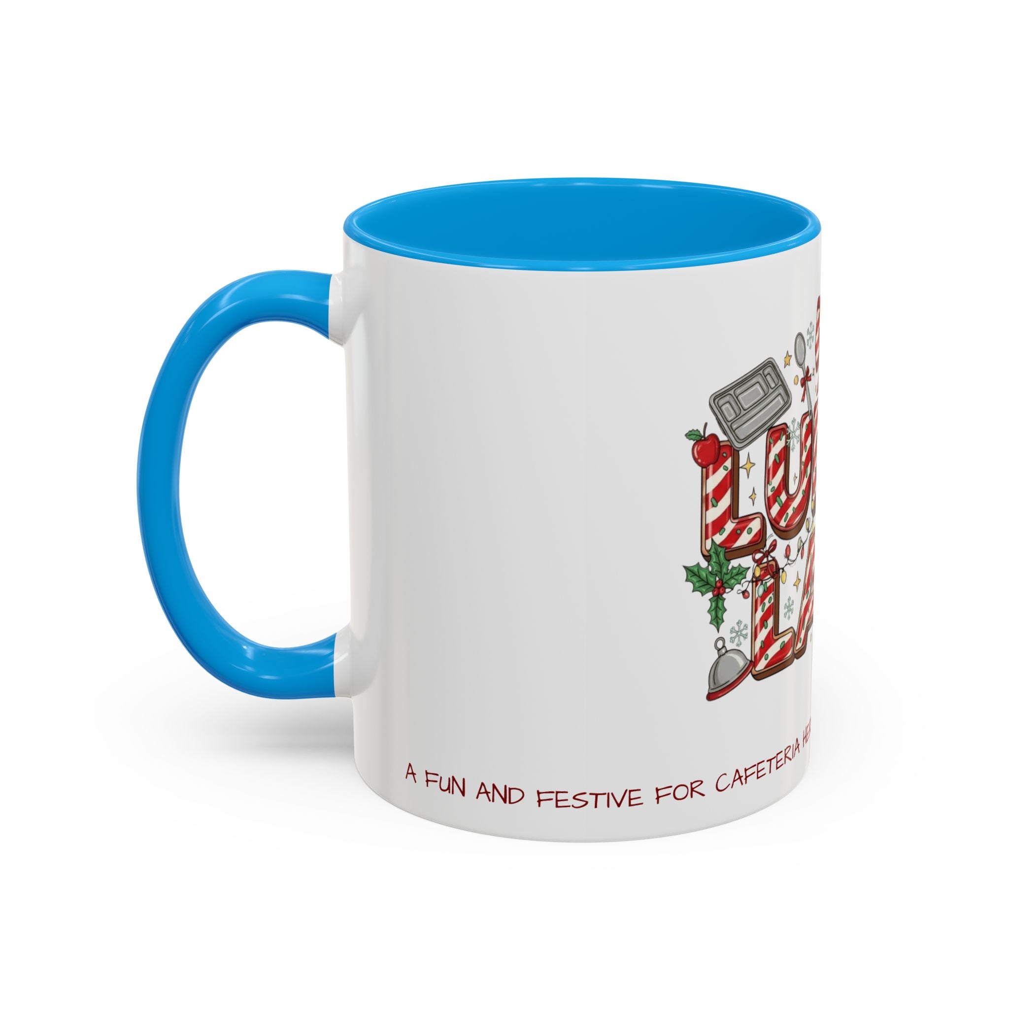 Lunch Lady Mug "Cafeteria Hero Who Feeds the Whole School With Love" | 11oz/15oz Gift  School Staff Christmas Mug Collection