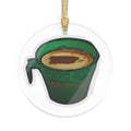 Puerto Rico Café Cup Acrylic Ornament  Merry & Bright Christmas Tree Decoration