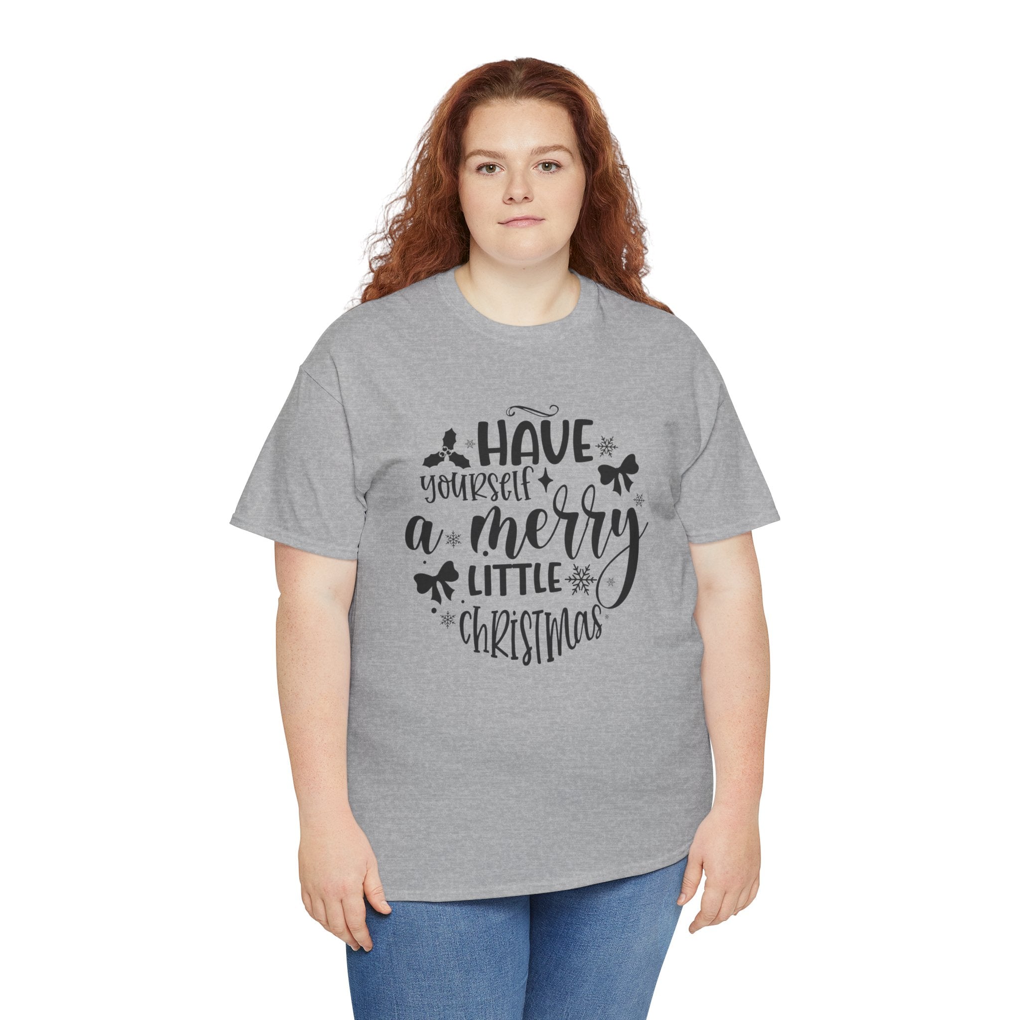 Merry Christmas Cotton Tee Holiday Graphic Tees & Cozy Festive Wear