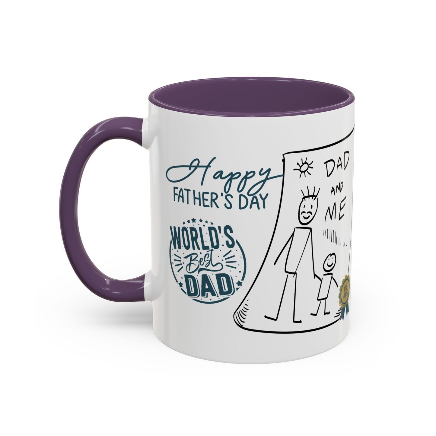 Best Dad Mug Masculine Design Mug Sentimental Fathers Gift Accent Coffee Mug (11, 15oz)