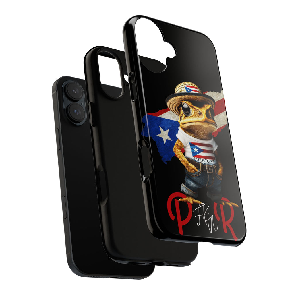 Puerto Rican Frog Tough Phone Case  Puerto Rico Flag Patriotic Protective Case