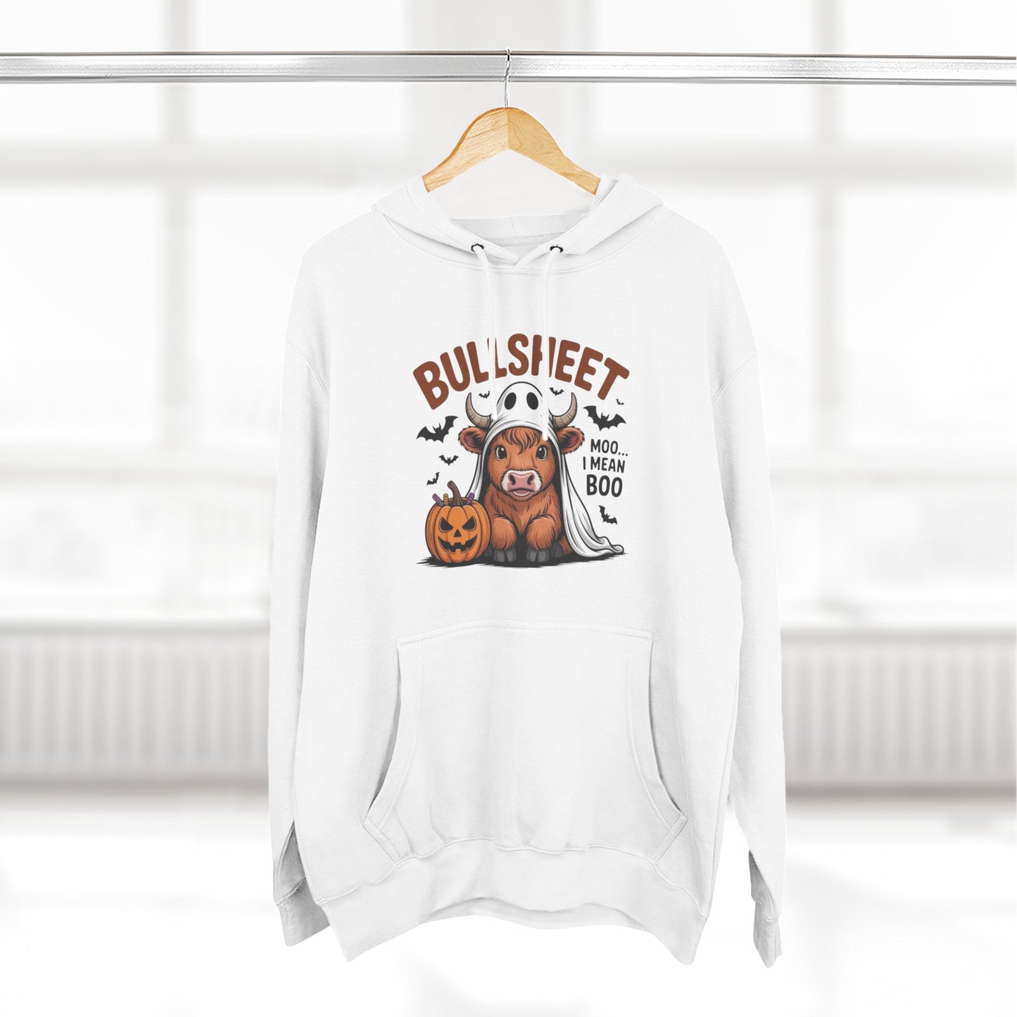 Spooky Vibes Only" Halloween Sweater Cozy Ghostly Fleece Hoodie