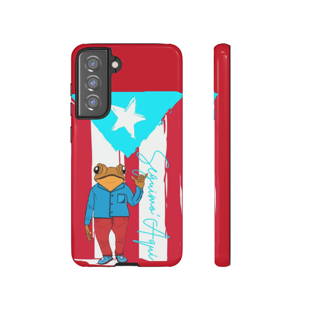 Puerto Rican Flag Frog Design ("Señorita Hops")Phone Case Isla del Encanto Phone Case – Puerto Rican Style