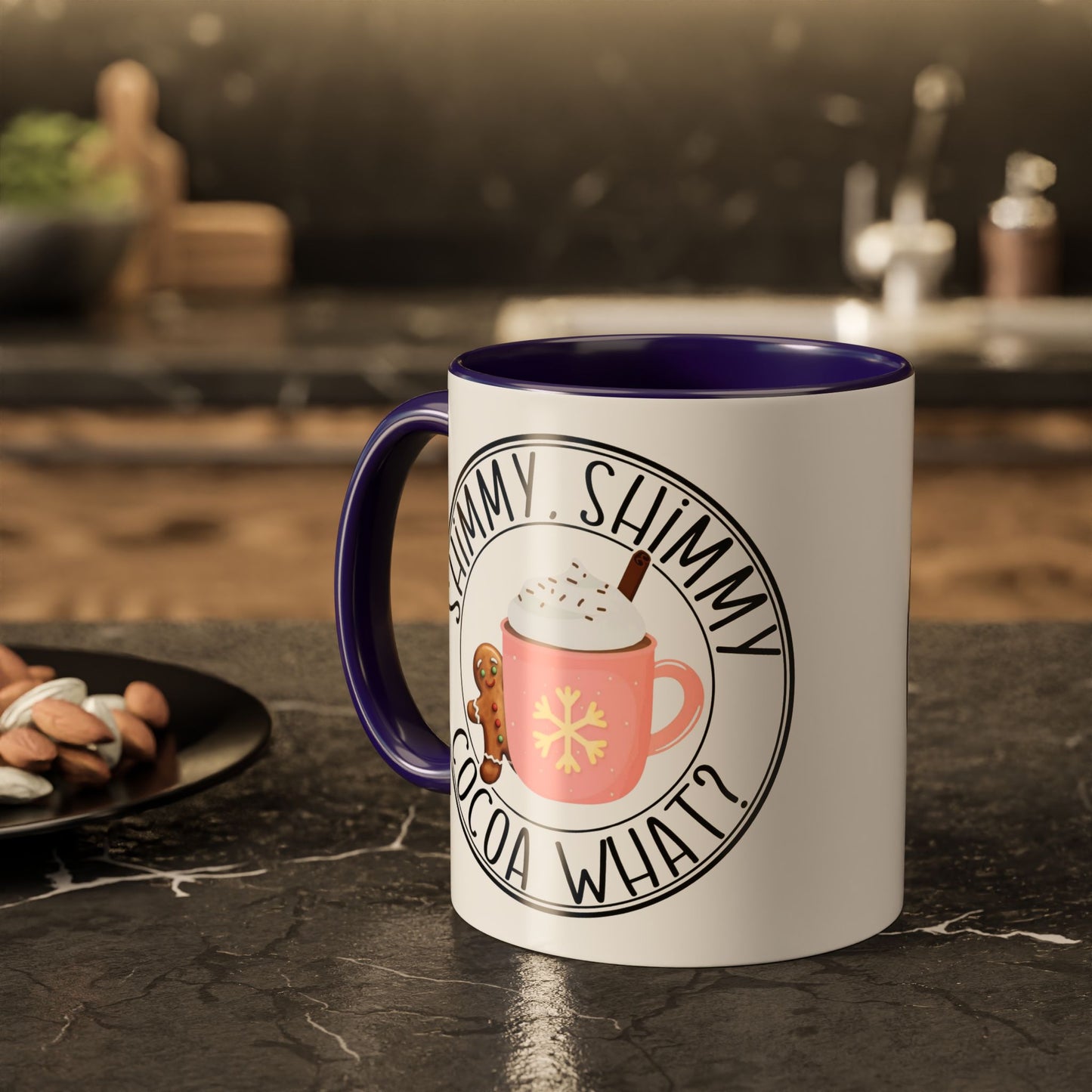 Cute Cocoa Mugs with Gingerbread Design Perfect for Winter Holiday CheerBeverage Cup Christmas Design