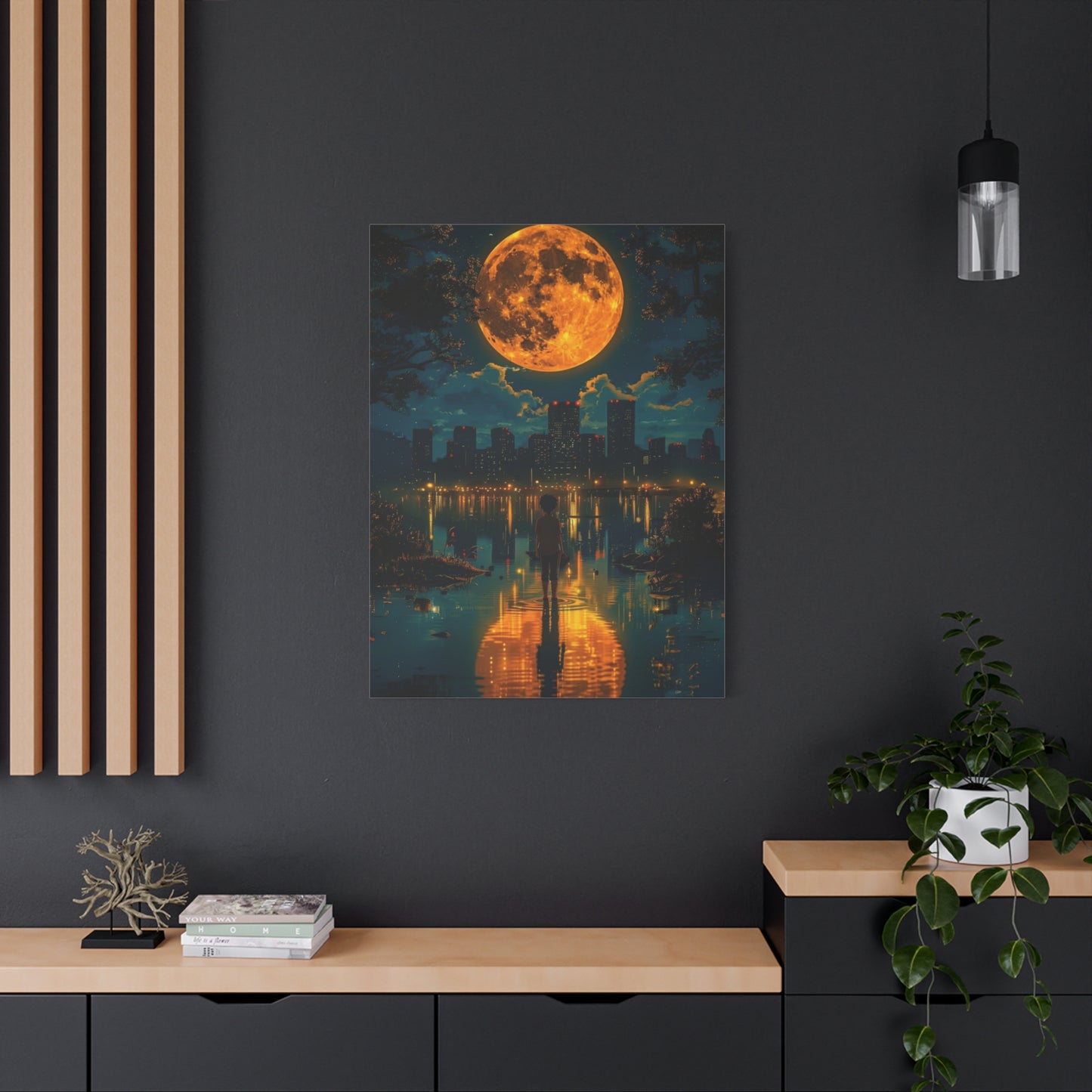 Because words have the power to move you let them live on your wall, Unique Nightscape Decoration, Perfect for Any Occasion