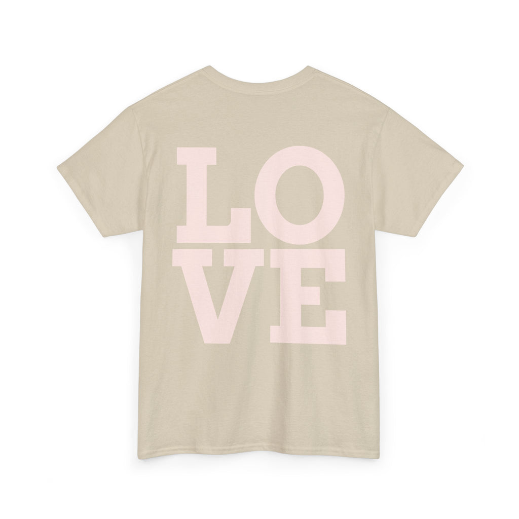 Pink Heart Cherries Tee  LOVE Graphic Valentine T-Shirt