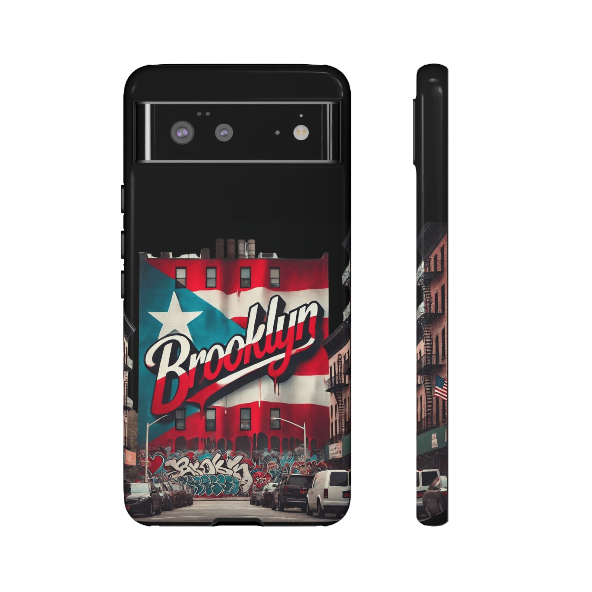 Brooklyn Street Art Phone Case  Urban Graffiti Protective Cover