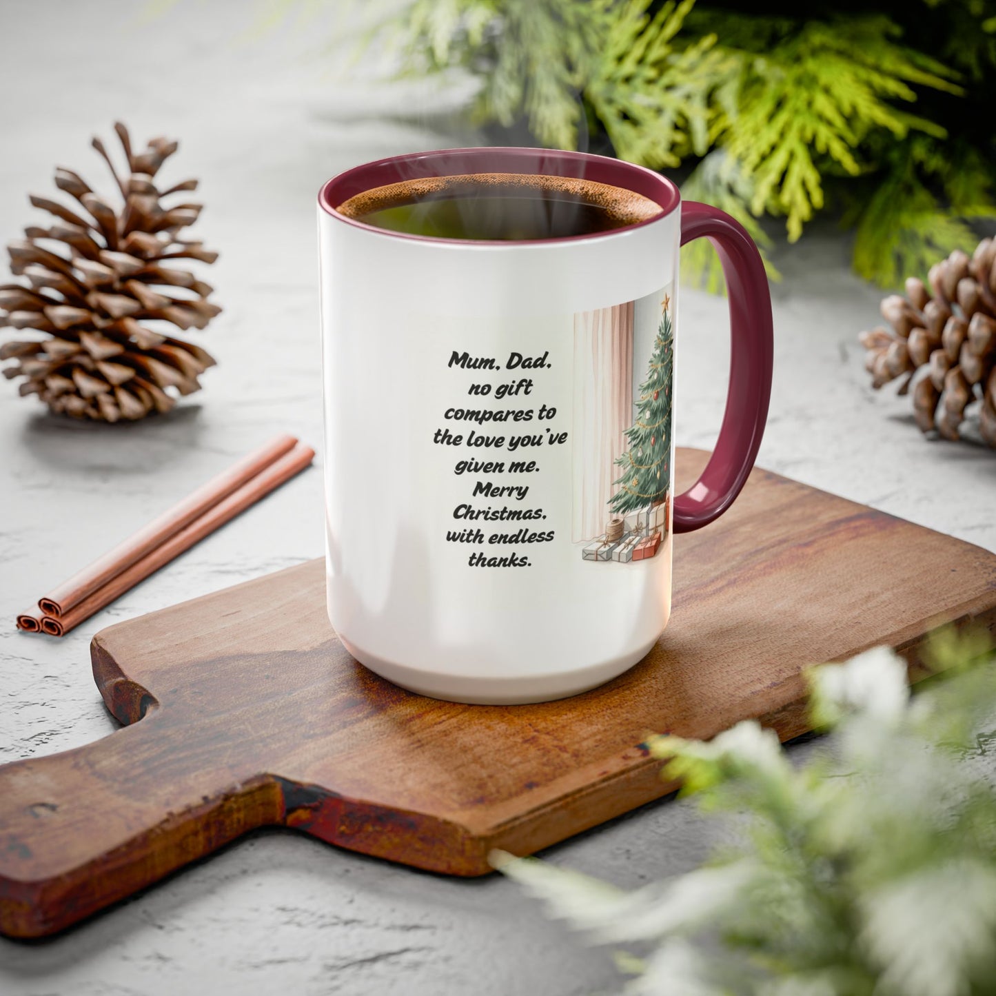 Christmas Mugs  Holiday Coffee Cups with Festive Quotes & Designs  Colorful 11oz & 15oz Coffee Cup with Heartfelt Message