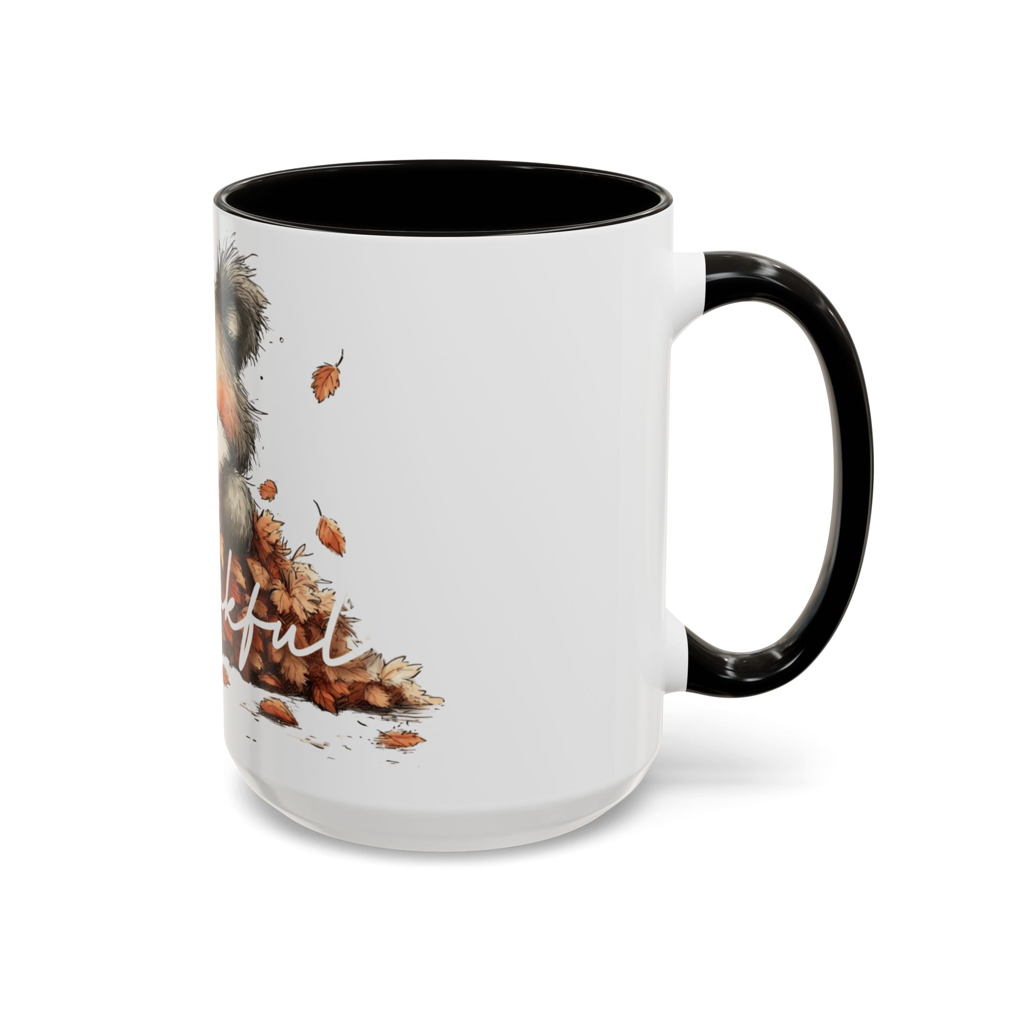 Thankful Bear Autumn Mug — Cute Fall Coffee Cup (11oz, 15oz)