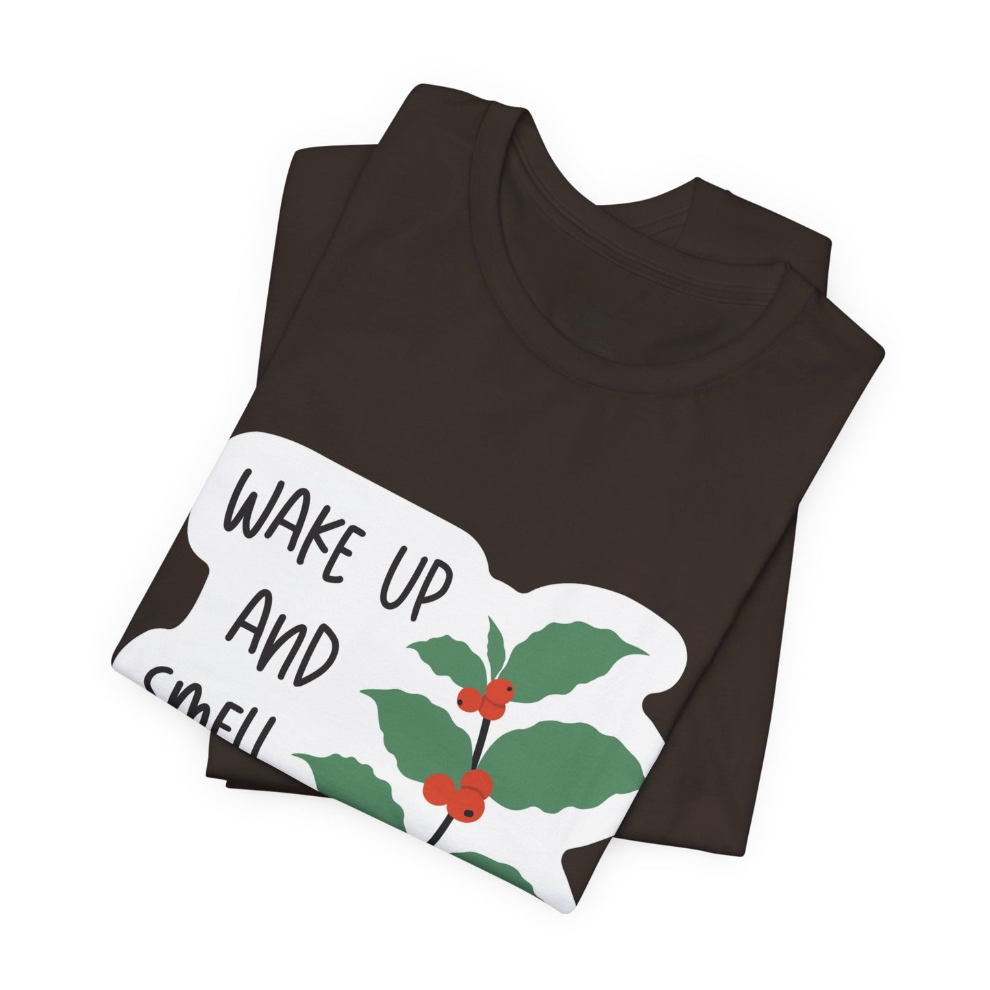 Wake Up and Smell the Coffee Tee  Coffee Plant Graphic T-Shirt