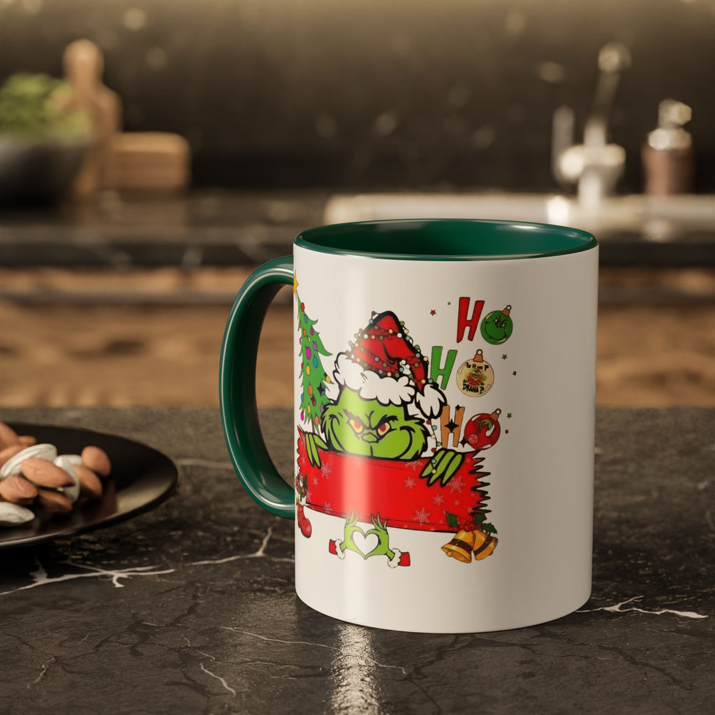 Christmas Grinch Mug (11oz & 15oz)  Funny Holiday Coffee Cup with Grinch Illustration Christmas Mugs Collection!