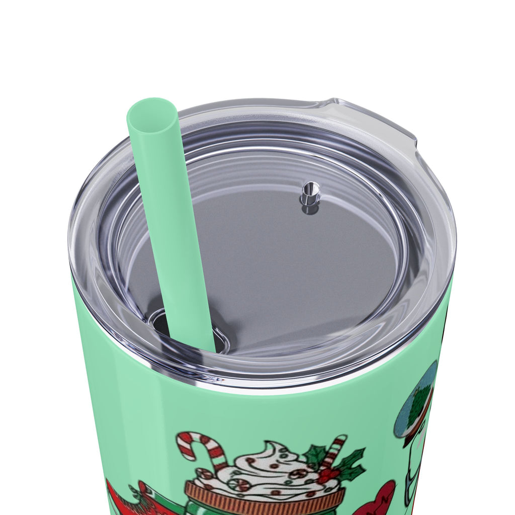 Emergency Department Nurse Christmas Skinny Tumbler - 20oz Holiday Medical Travel Cup with Straw Medical Christmas Mug