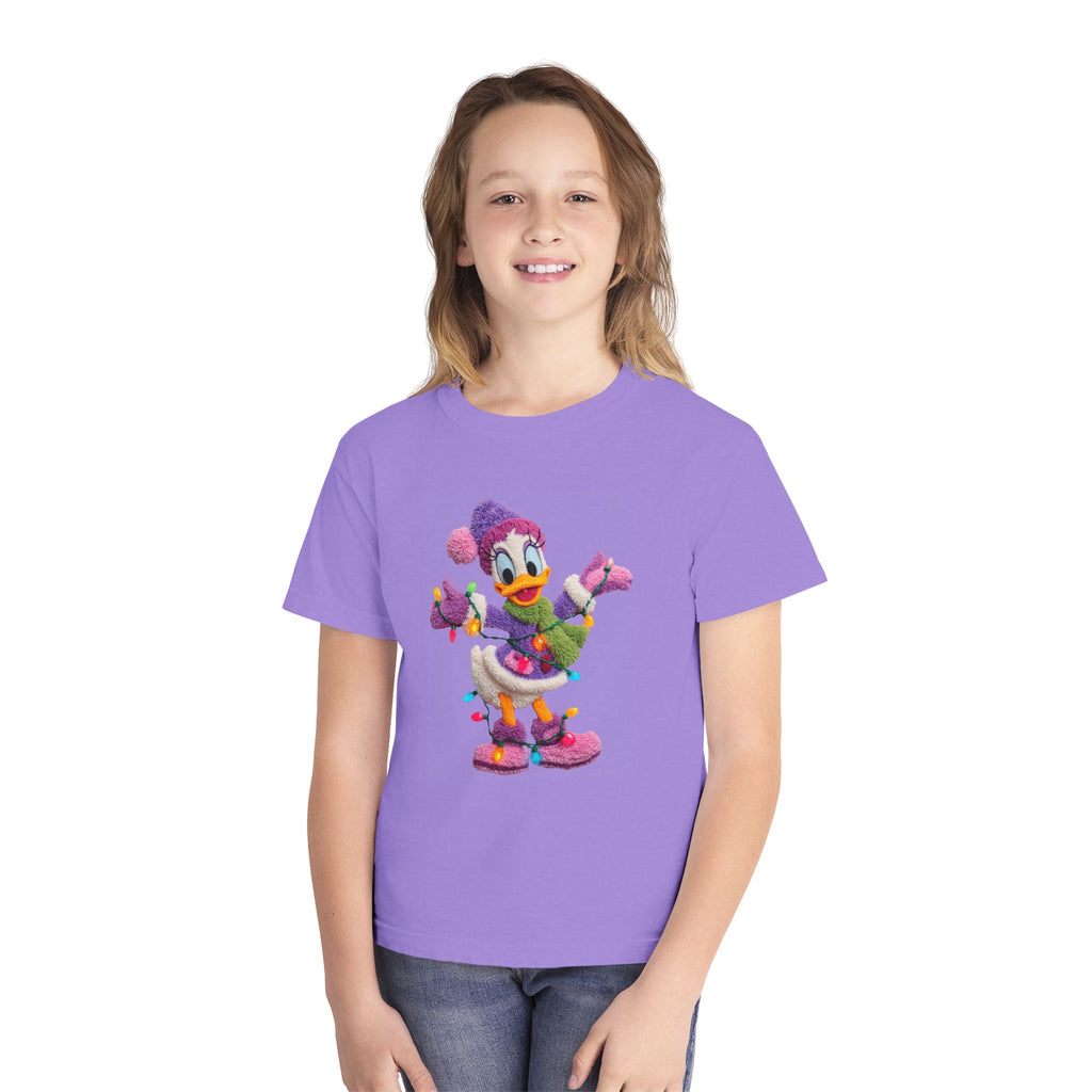 Duckling Holiday Tee — Cute Winter Lights Kids T-Shirt