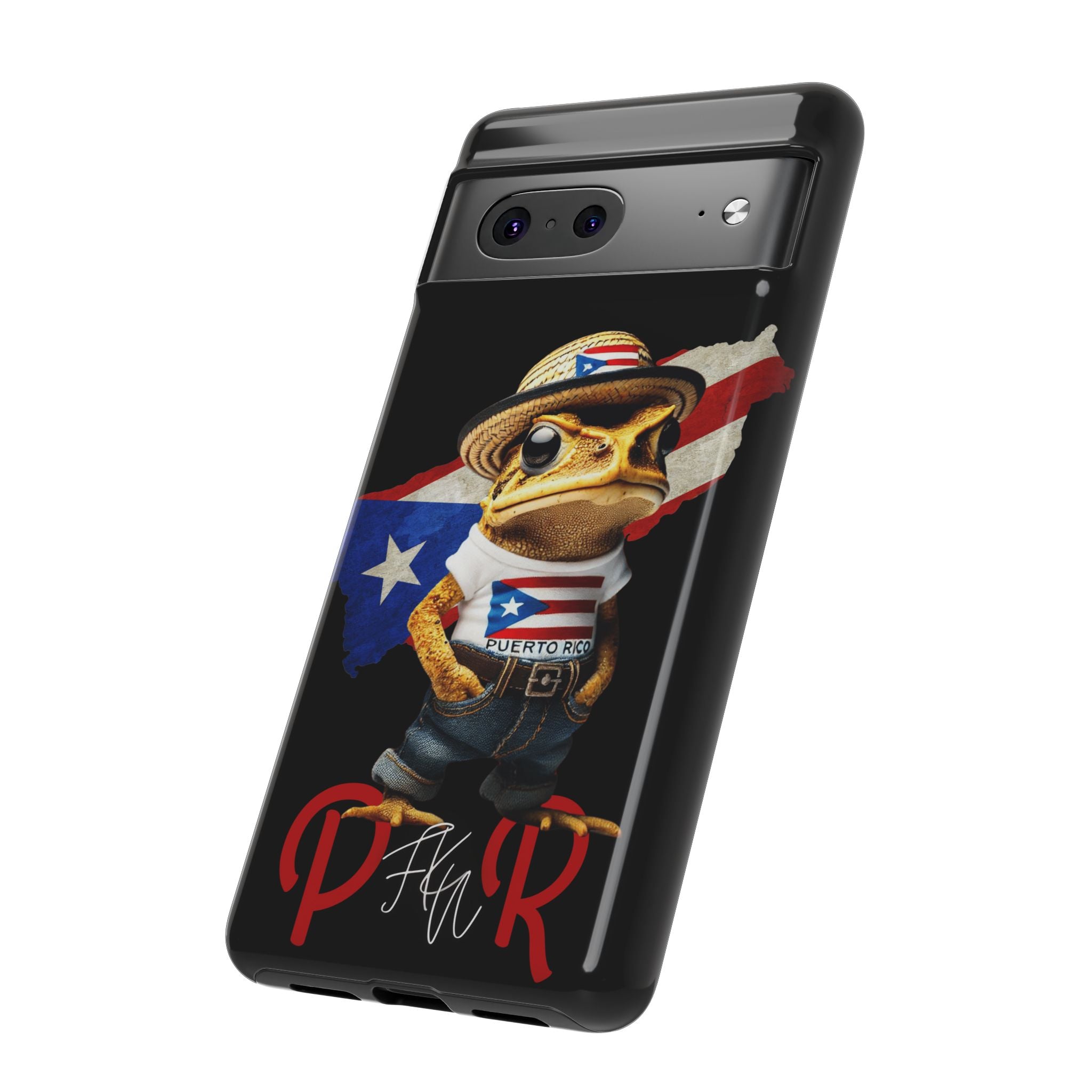 Puerto Rican Frog Tough Phone Case  Puerto Rico Flag Patriotic Protective Case