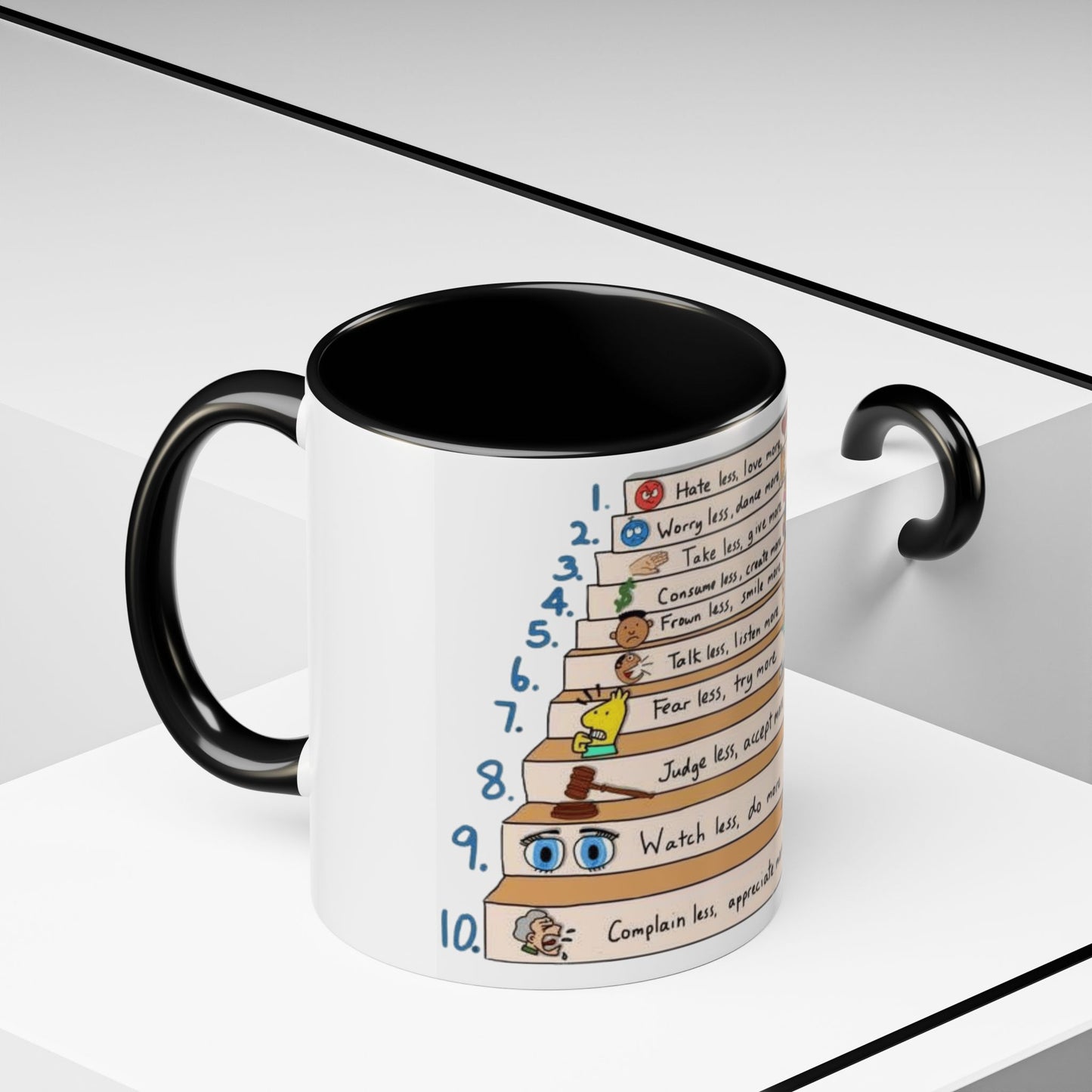 ☕ Start Your Day with Meaning Motivational Gift, Self-Care Mug, Unique Home Decor, Joyful Drinkware