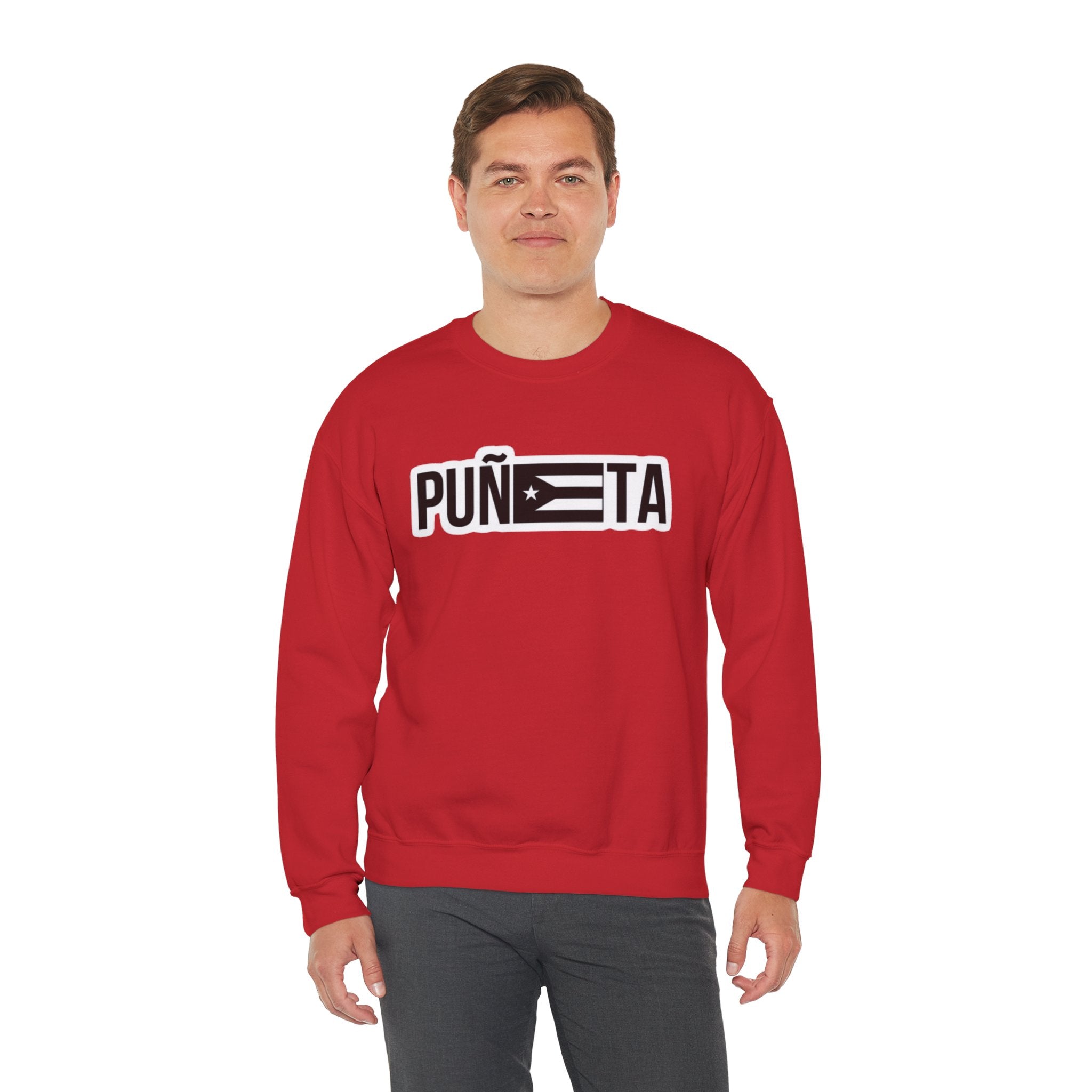 Puñeta Sweatshirt  Puerto Rican Flag Graphic Crewneck