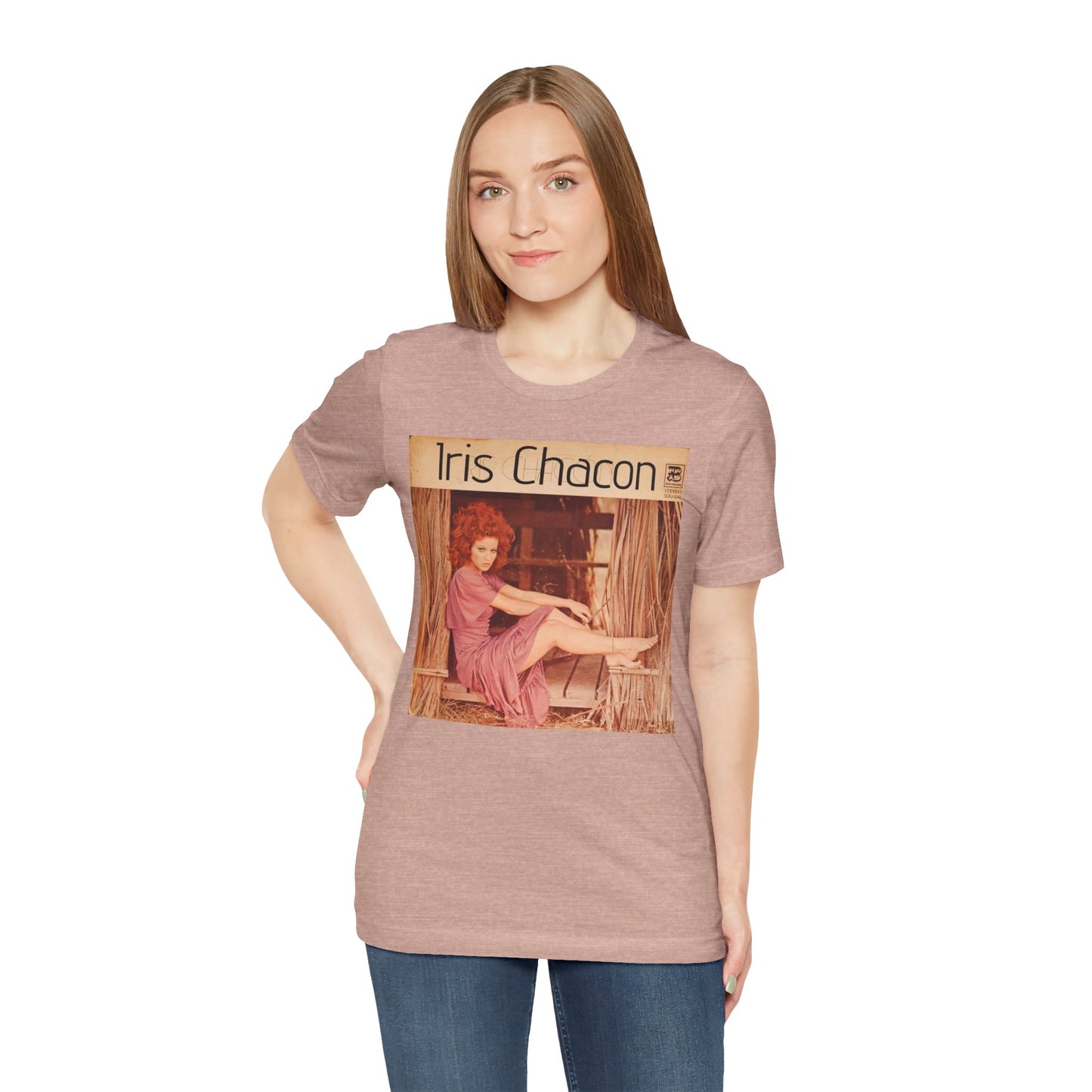 Retro Iris Chacon Unisex Tee, Vintage Music Shirt, Bohemian T-Shirt, Gift for Her, 90s Style Top