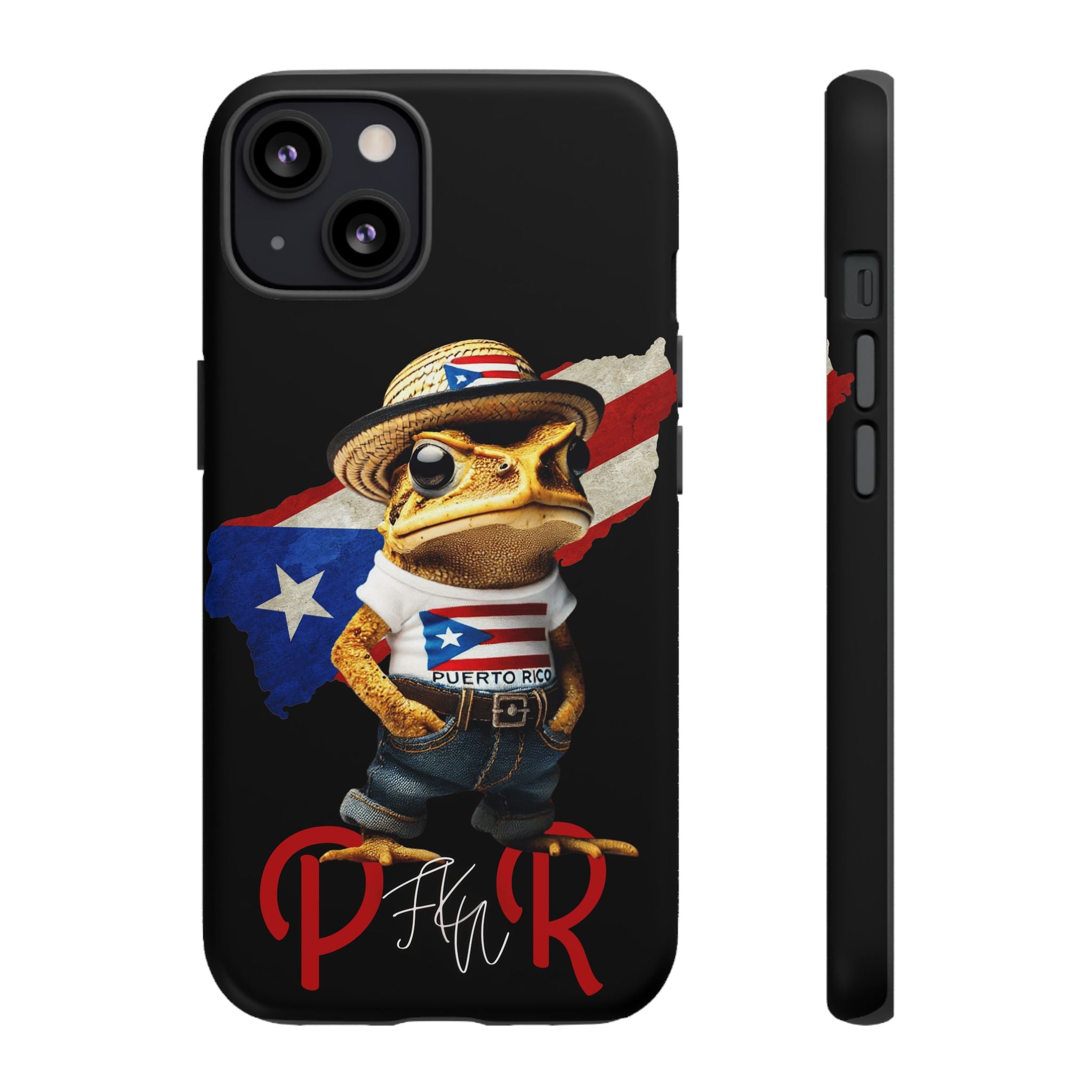 Puerto Rican Frog Tough Phone Case  Puerto Rico Flag Patriotic Protective Case