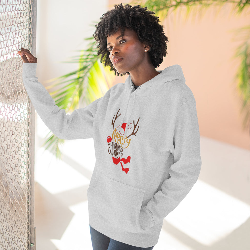 Holiday Apparel | Christmas Tees & Sweatshirts with Festive Quotes Merry Christmas Fleece Hoodie
