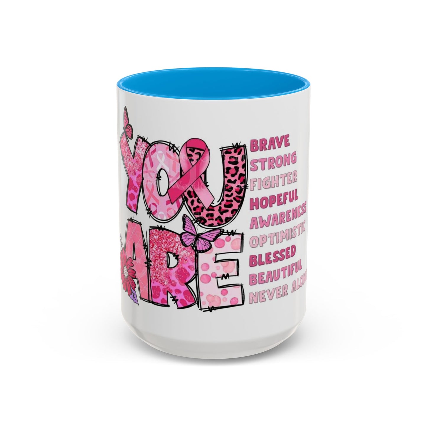 Cancer Hope Collection Empowering Inspirational Mug for Breast Cancer Awareness