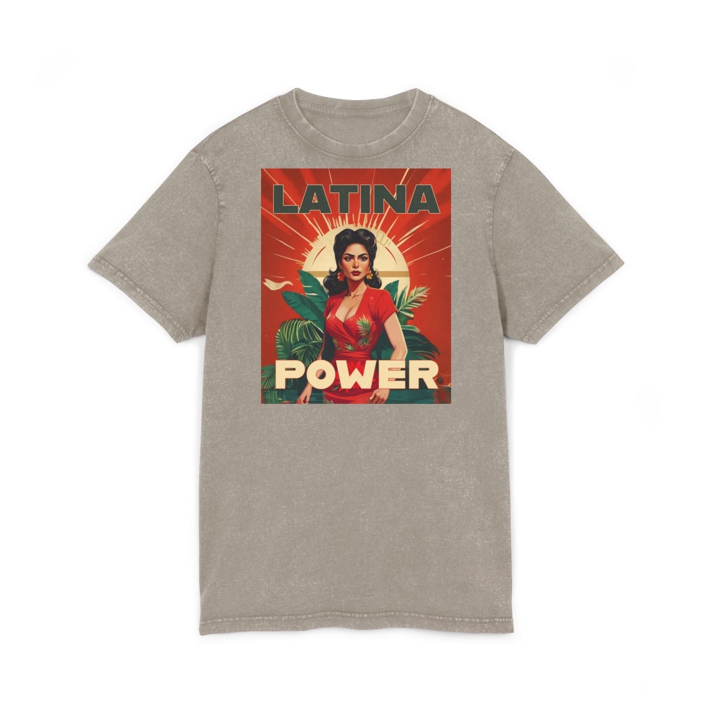 Latina Power Acid Washed Tee | Vintage Inspired Graphic Tee, Women's Empowerment Shirt, Legalize It Fashion, Gift for Her