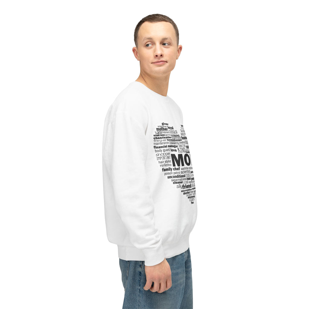 Mom Word-Cloud Heart Sweatshirt  Mother's Day Gift