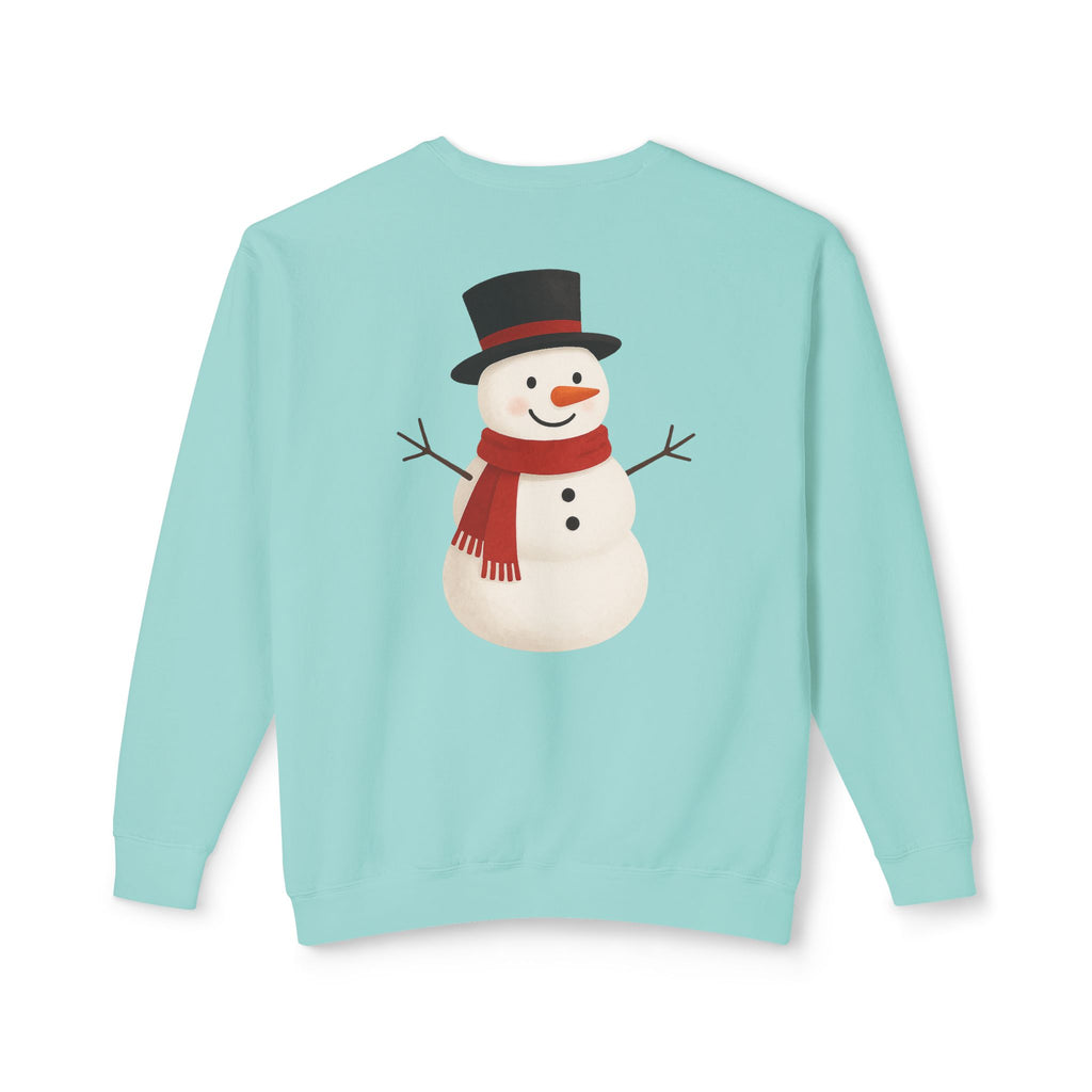 Snowman Crewneck Sweatshirt  Cute Holiday Snowman Pullover