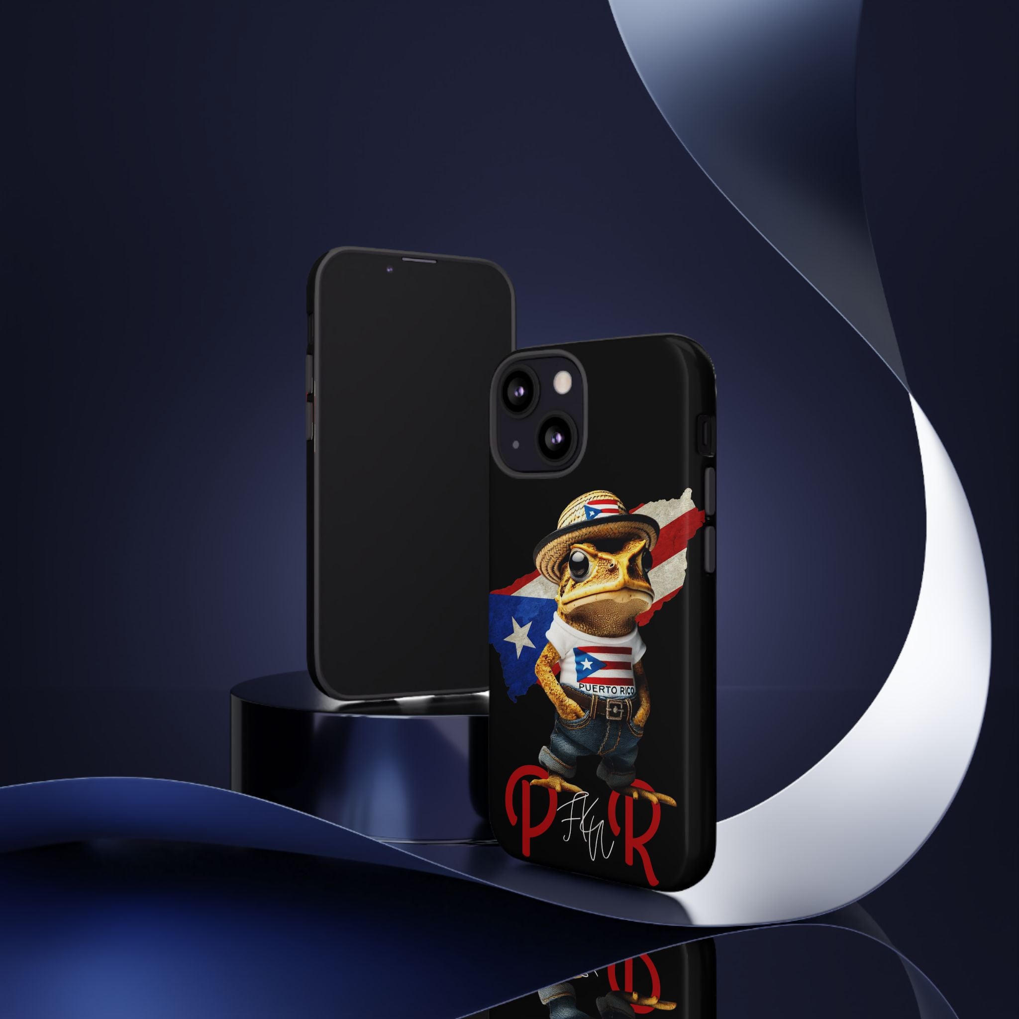 Puerto Rican Frog Tough Phone Case  Puerto Rico Flag Patriotic Protective Case